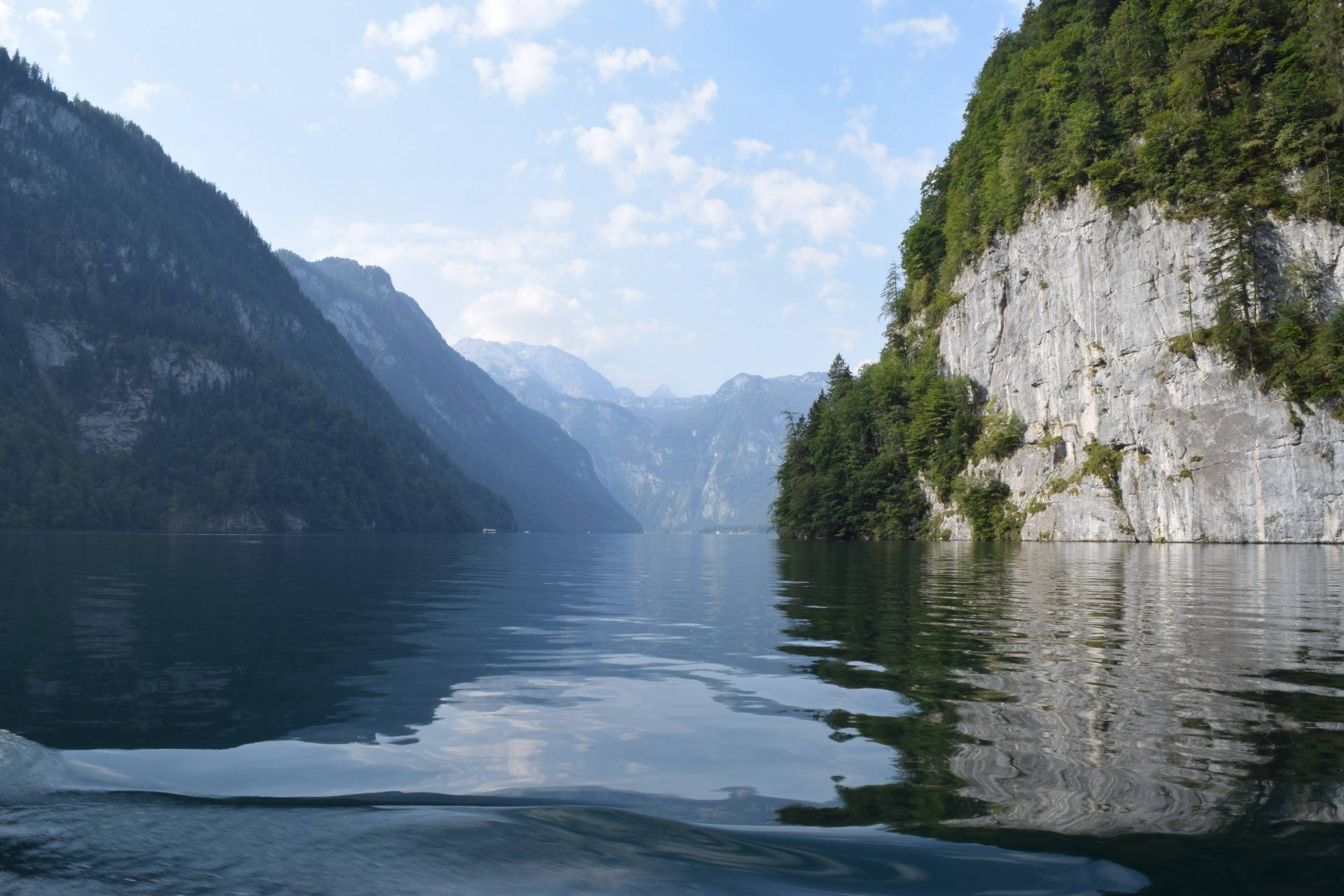Views from the ferry to lake Obersee