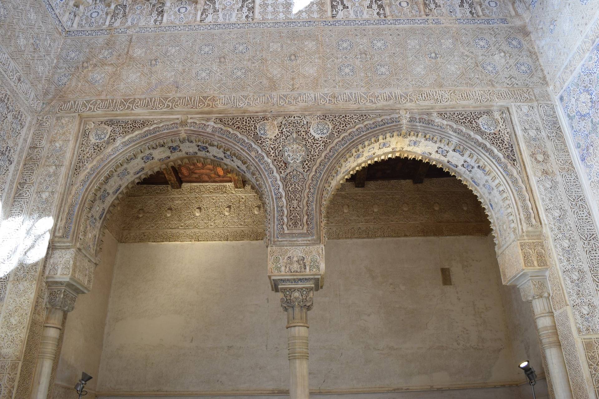 Archways with arab influenced artwork