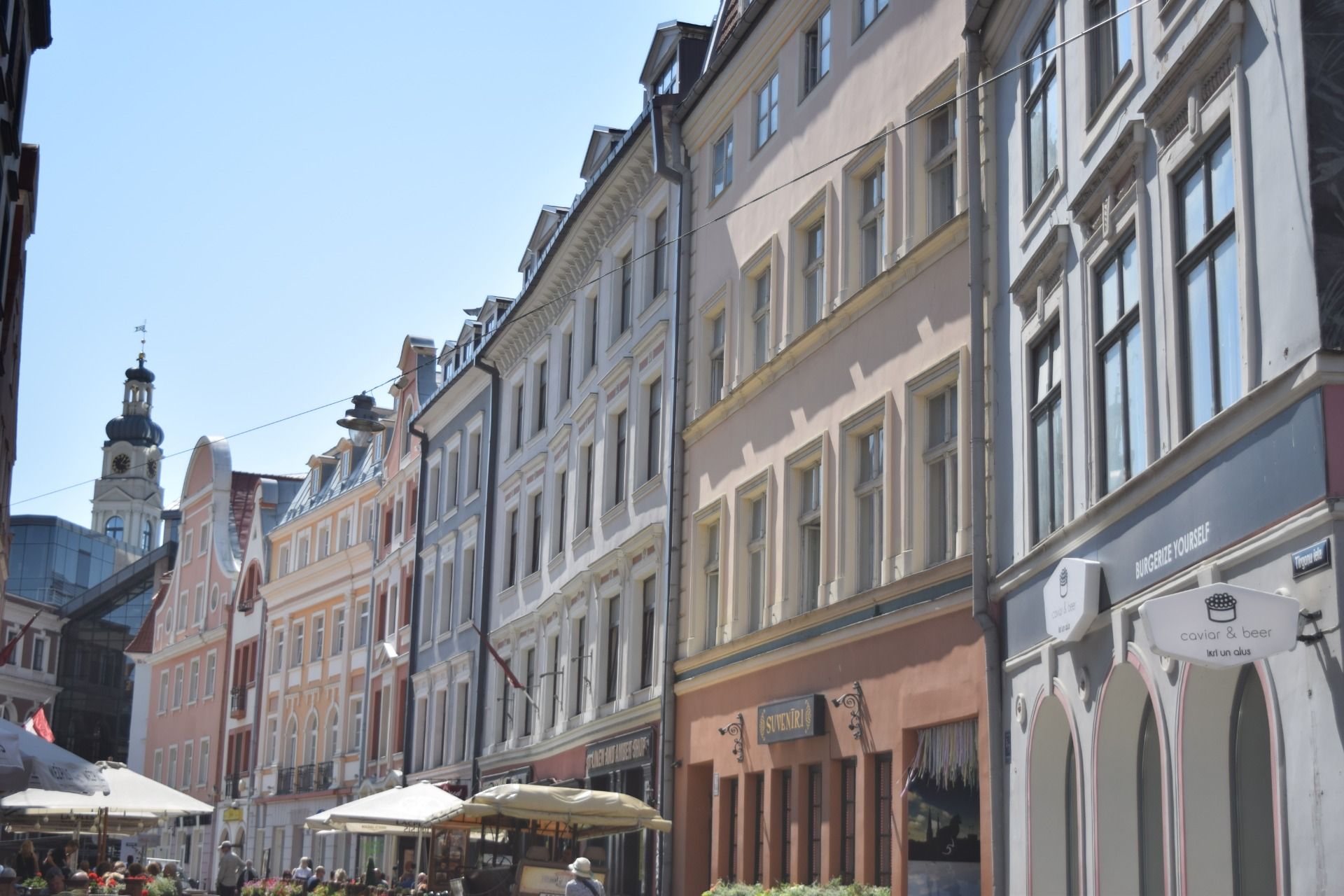 The streets of Riga
