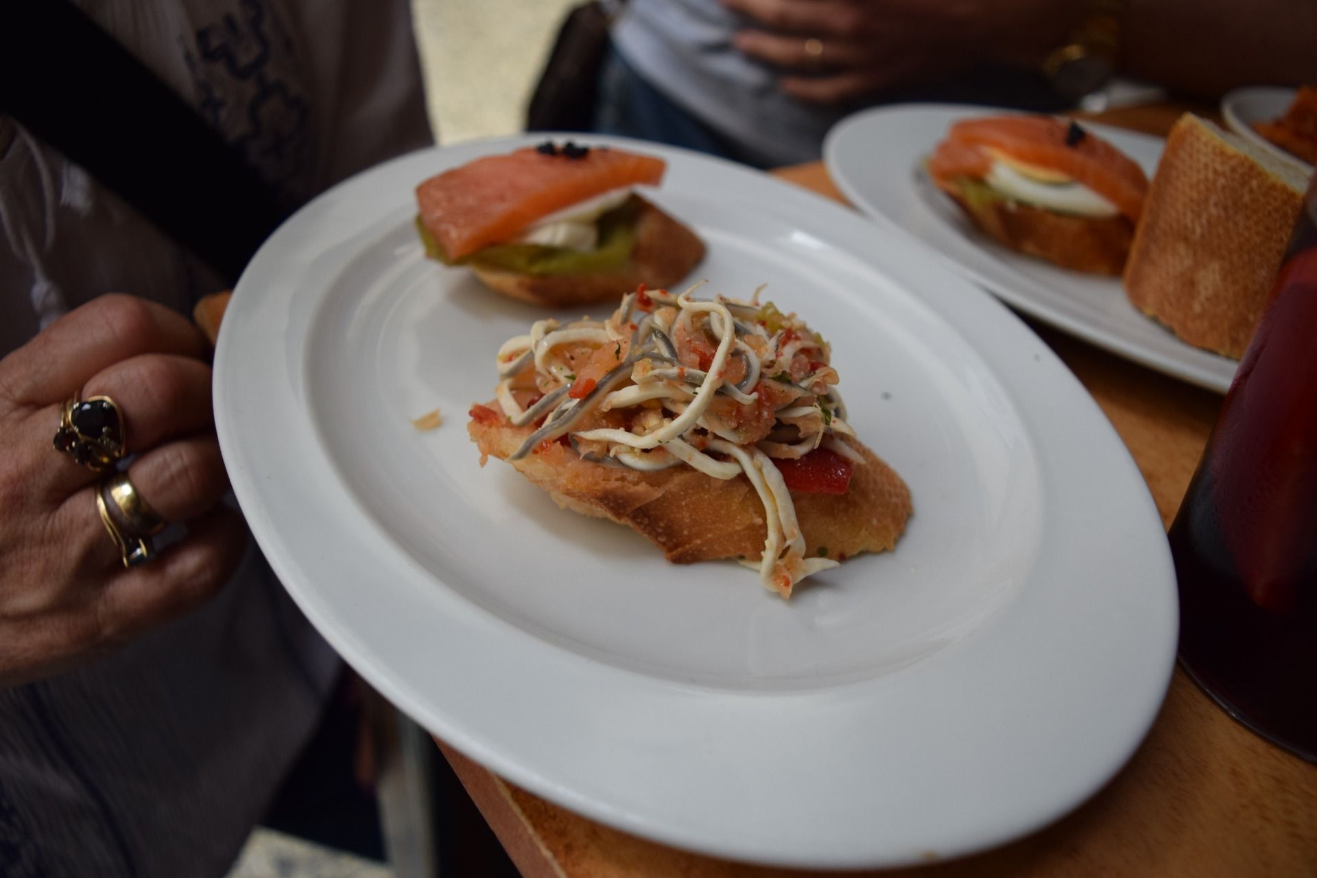 Tapas (Pinchos) in San Sebastian.