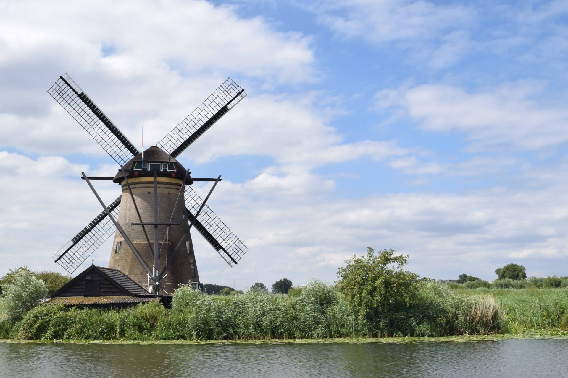 Traditional windmill in the Netherlands