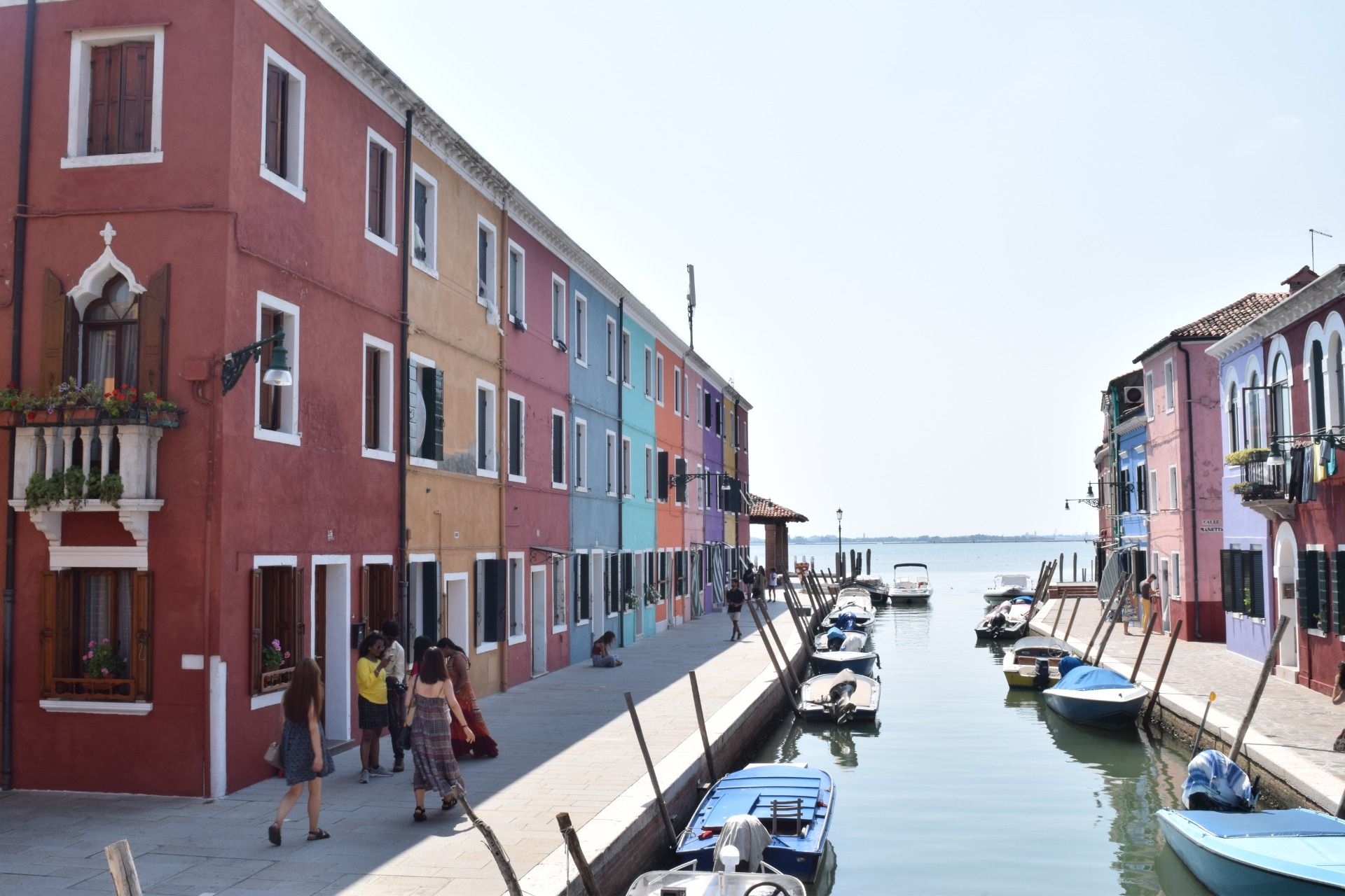 Beautiful house and canals in Burano