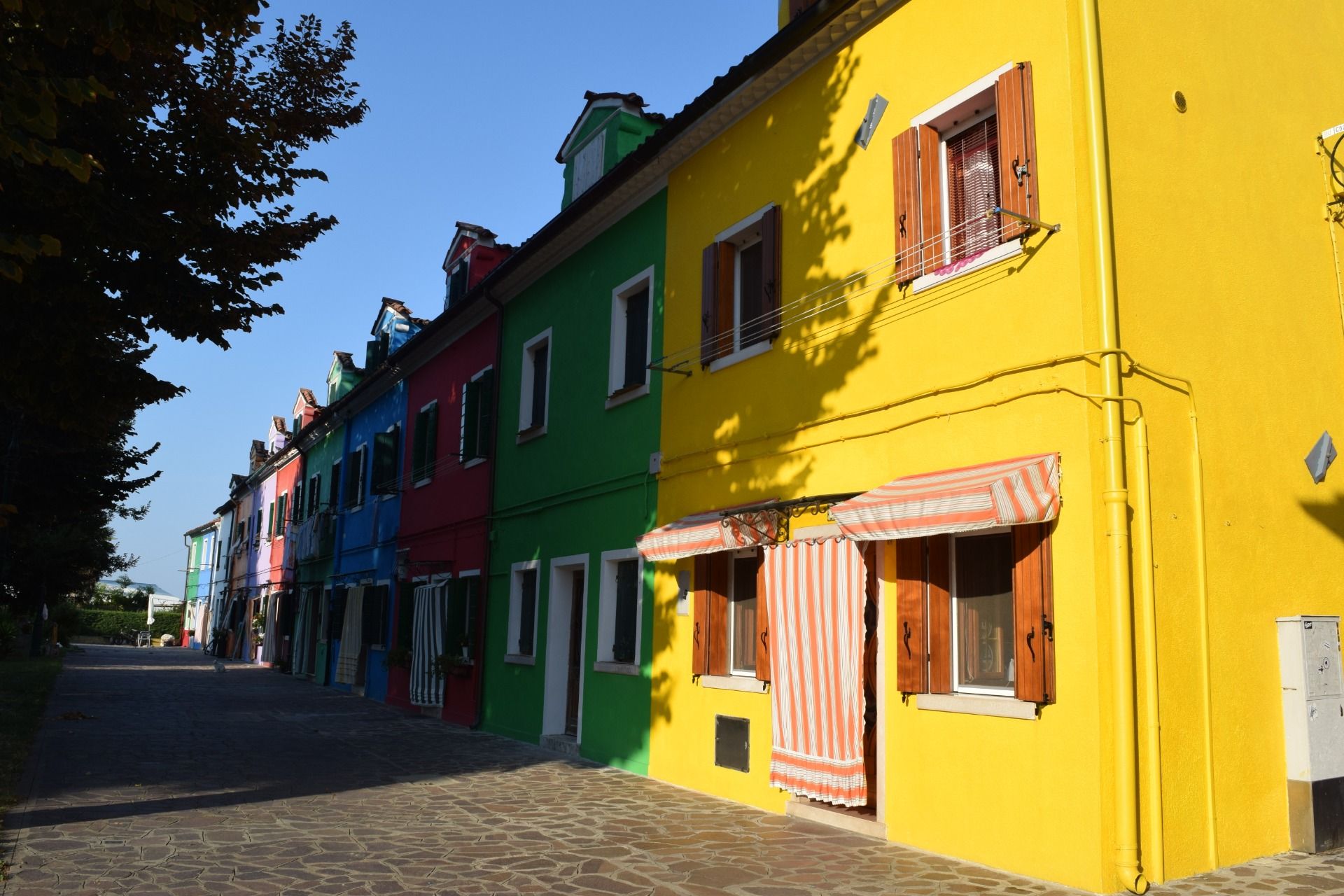 Houses like a rainbow...