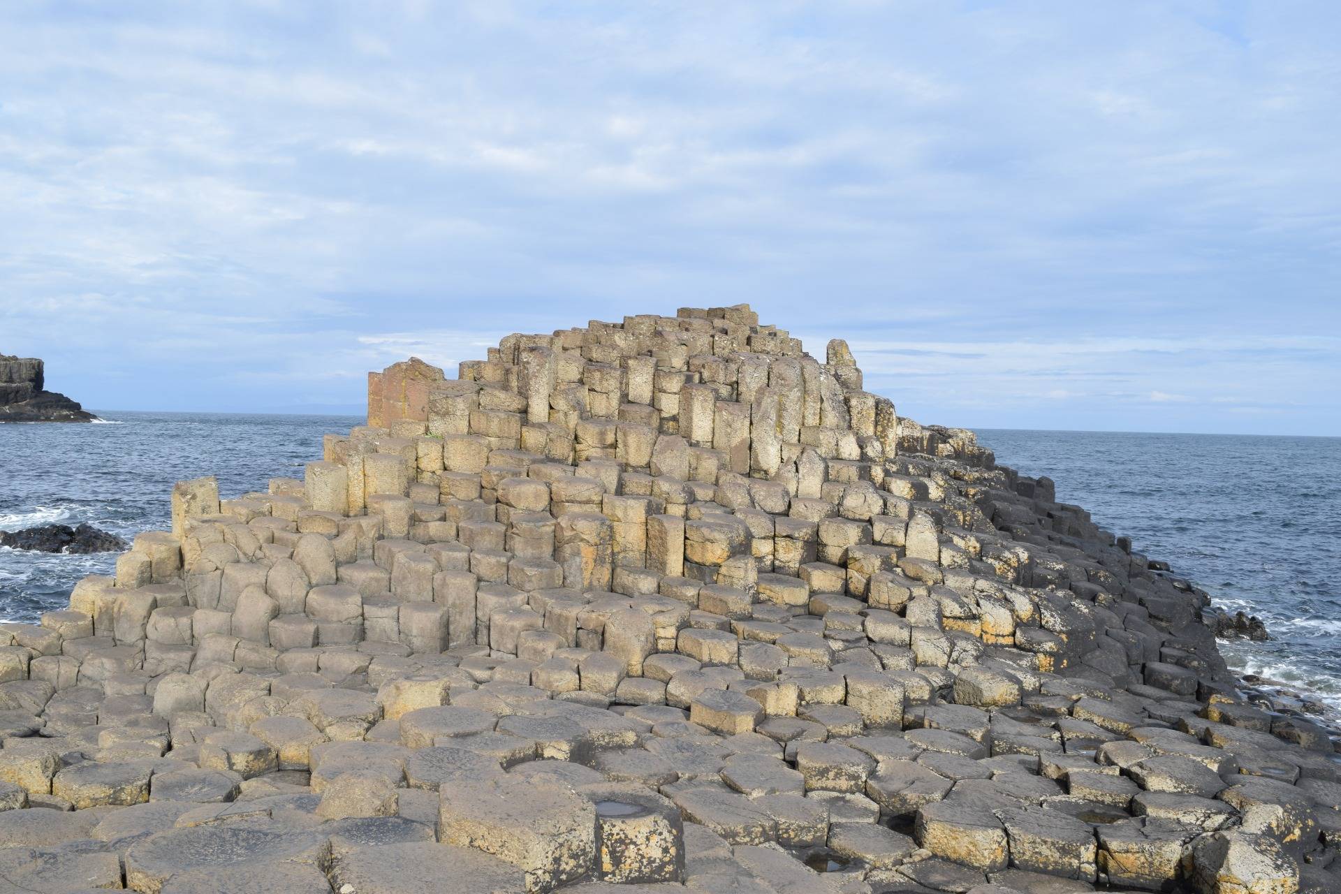 Giants Causeway - impressive array of rocks caused by volcanic eruption - Northern Ireland