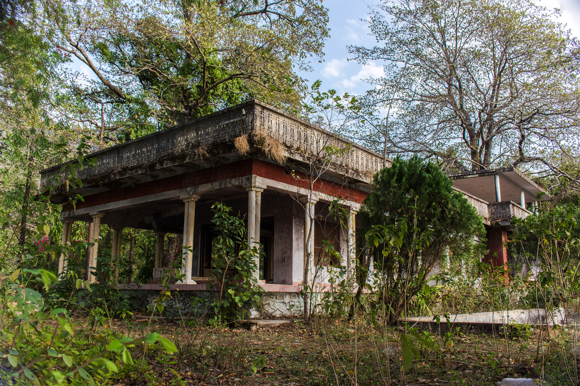 Perhaps the main residence? It was the grandest looking building on the complex with a swimming pool.