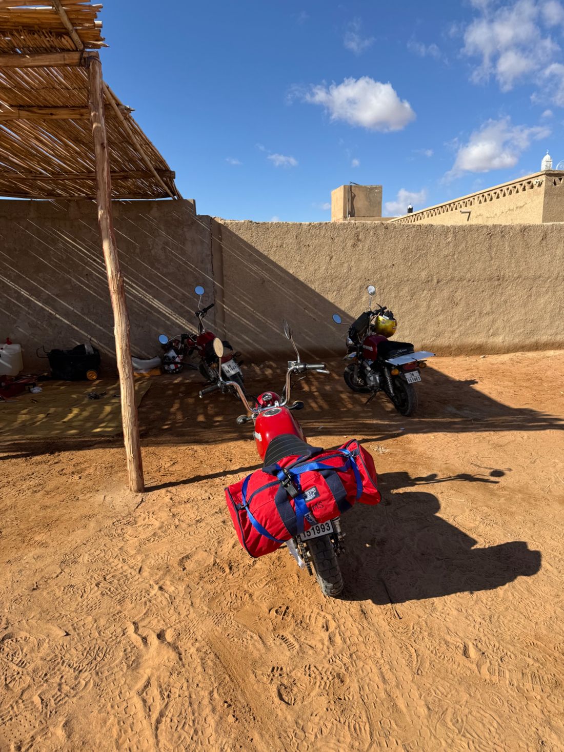 Here’s a shot of my bike along with my bag on the back rack