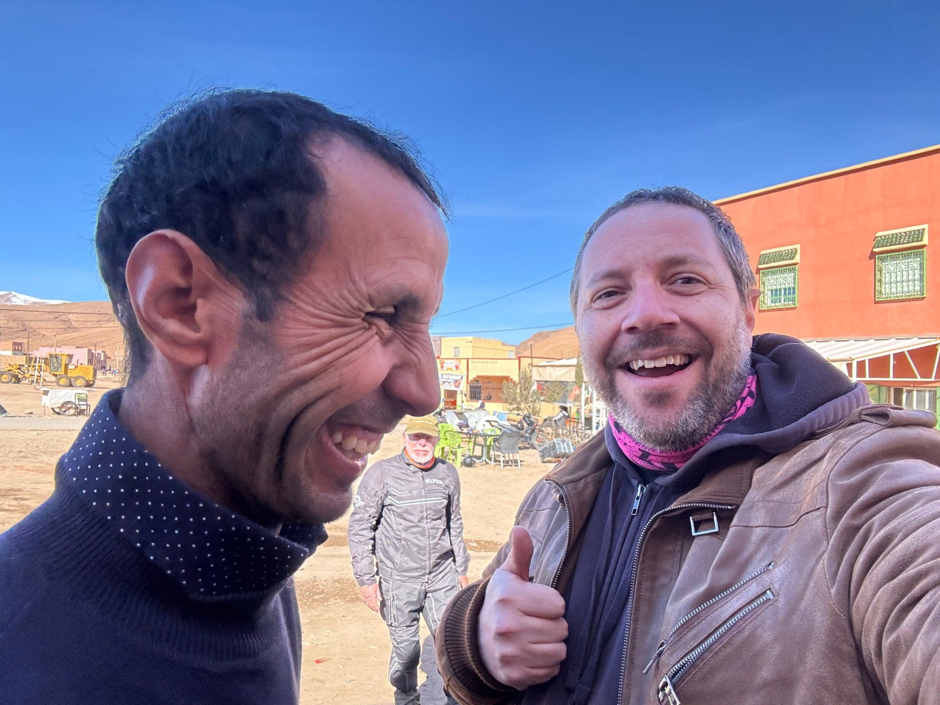 Selfie with the mechanic