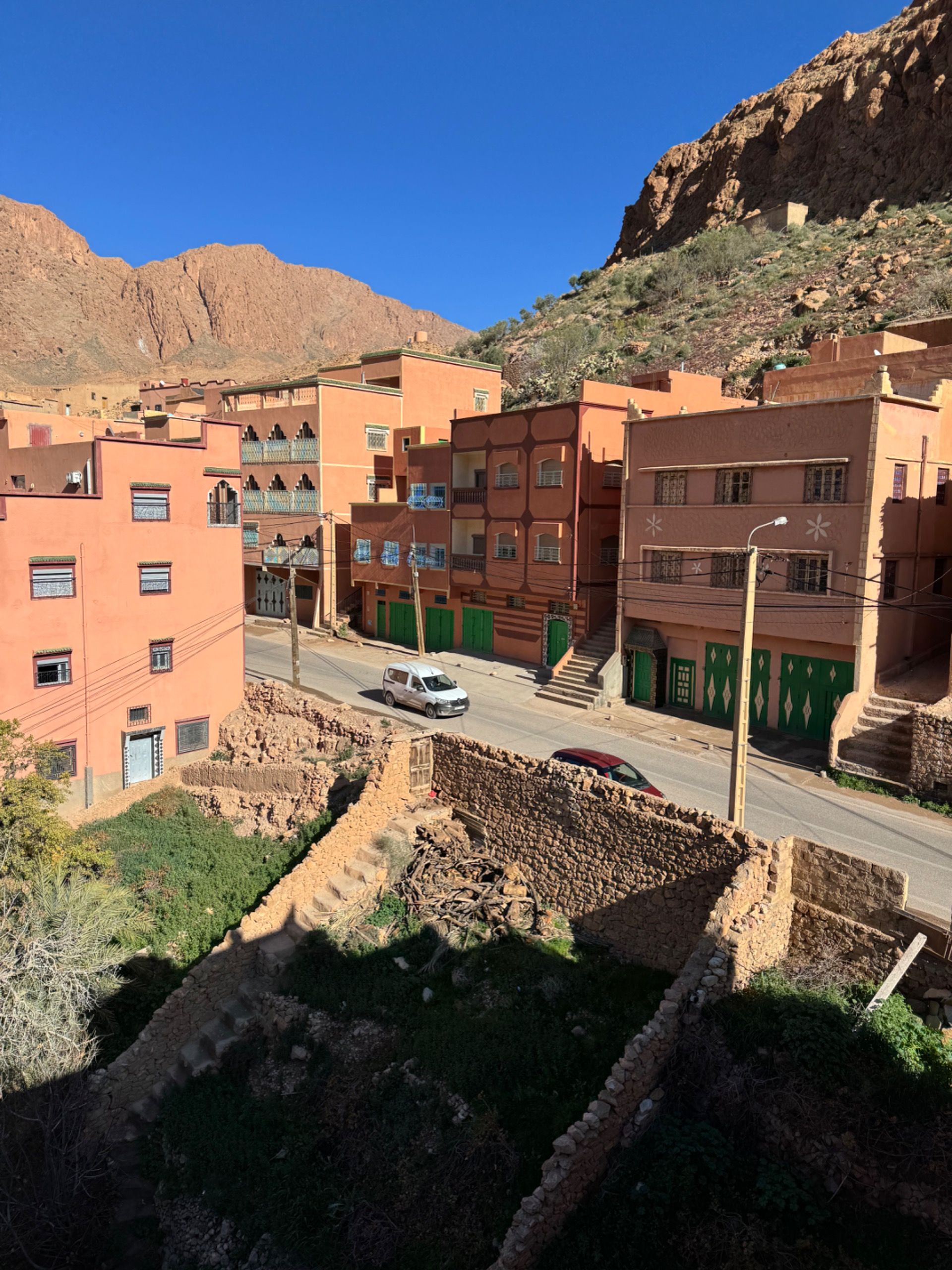 Buildings in the gorge