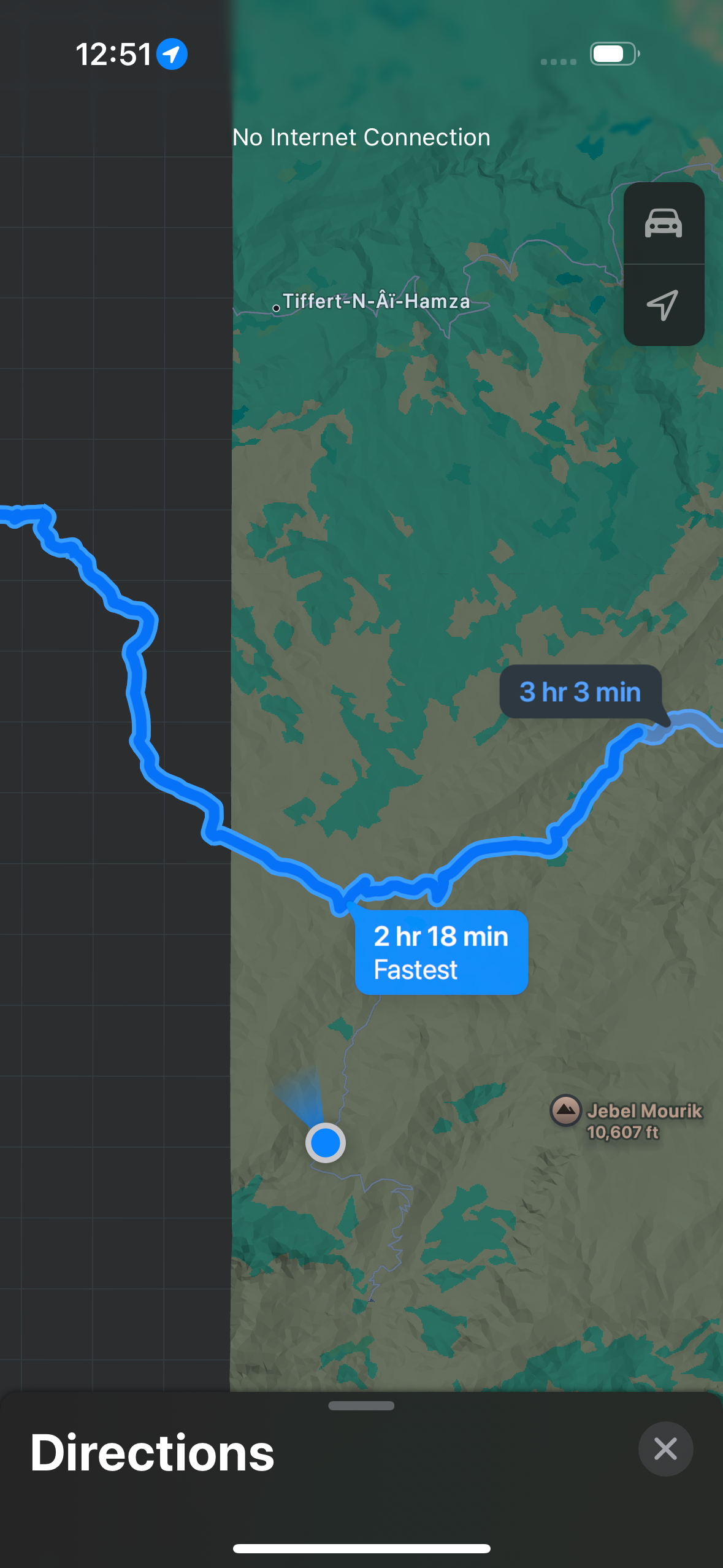 As you can see, we had strayed a bit off course
