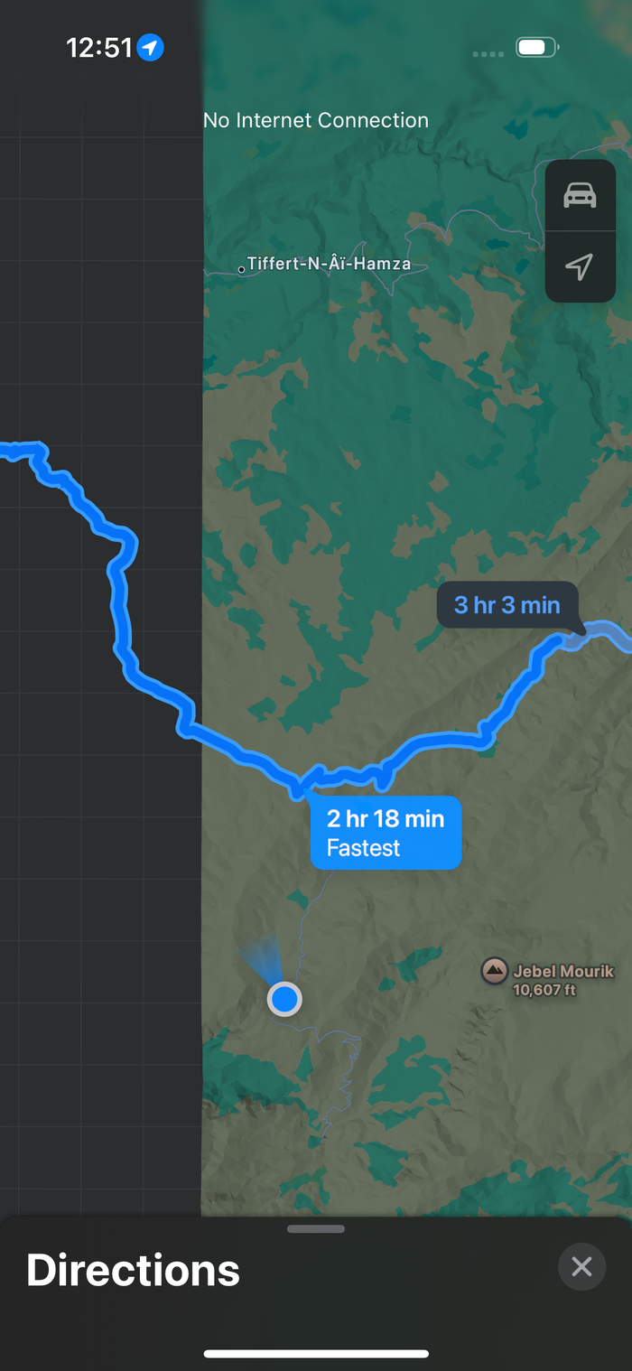 As you can see, we had strayed a bit off course