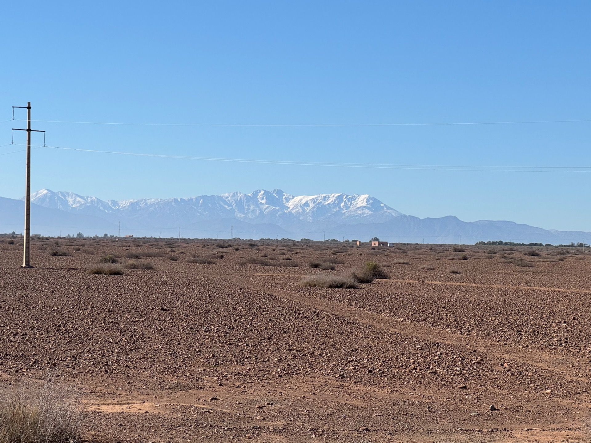 A view of the Atlas Mountains.
