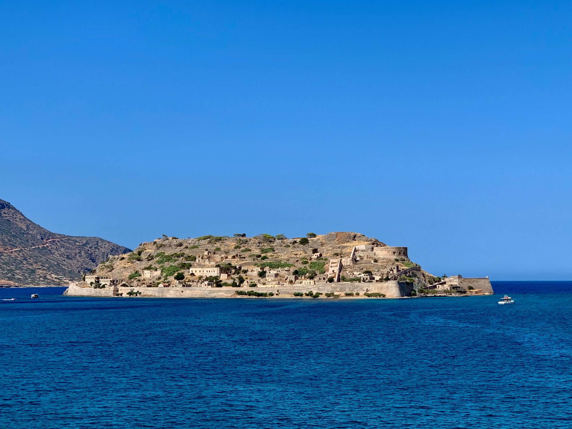 The island of Spinalonga close to Elounda