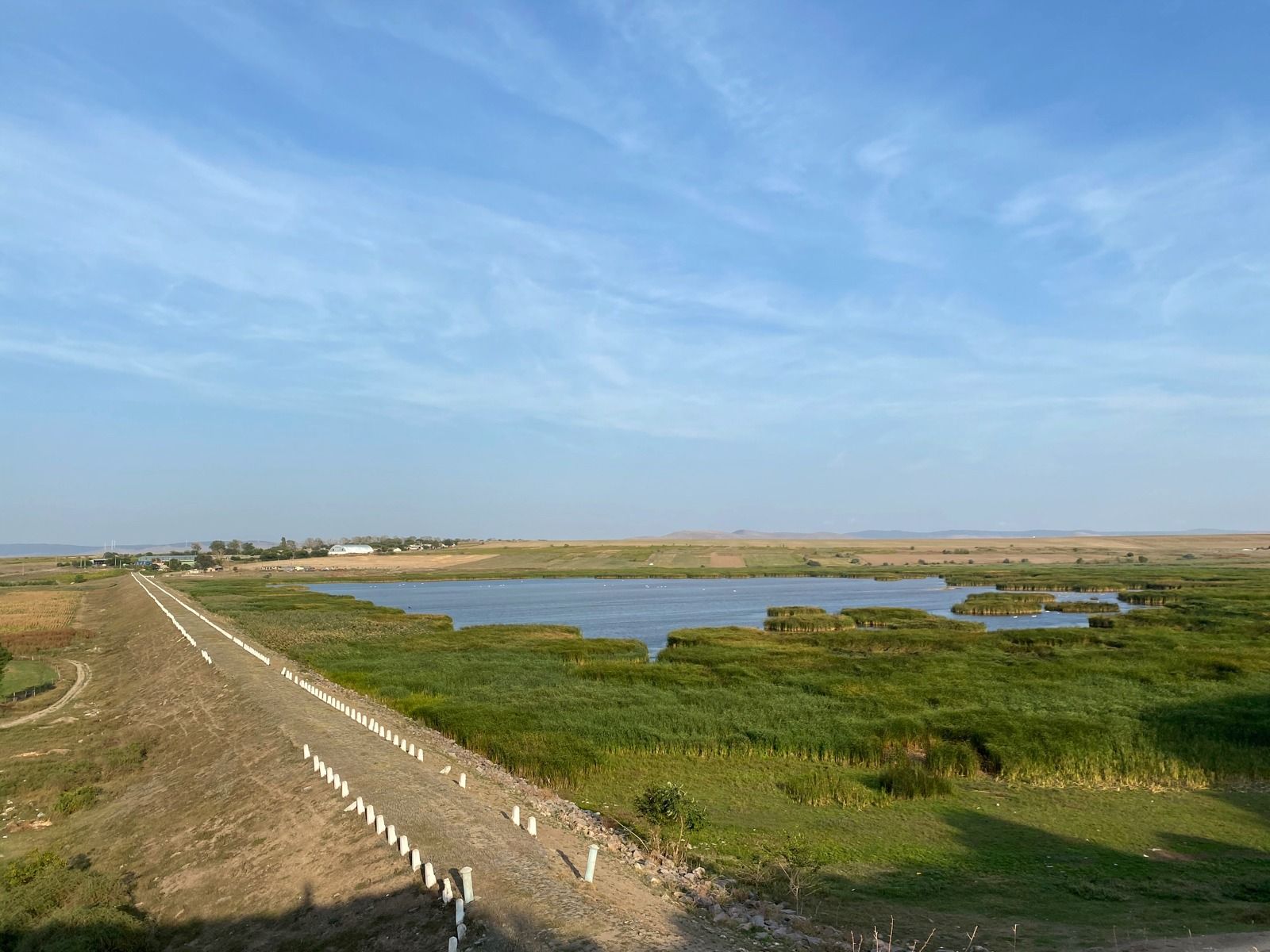 Small anti flooding dam in Peceneaga