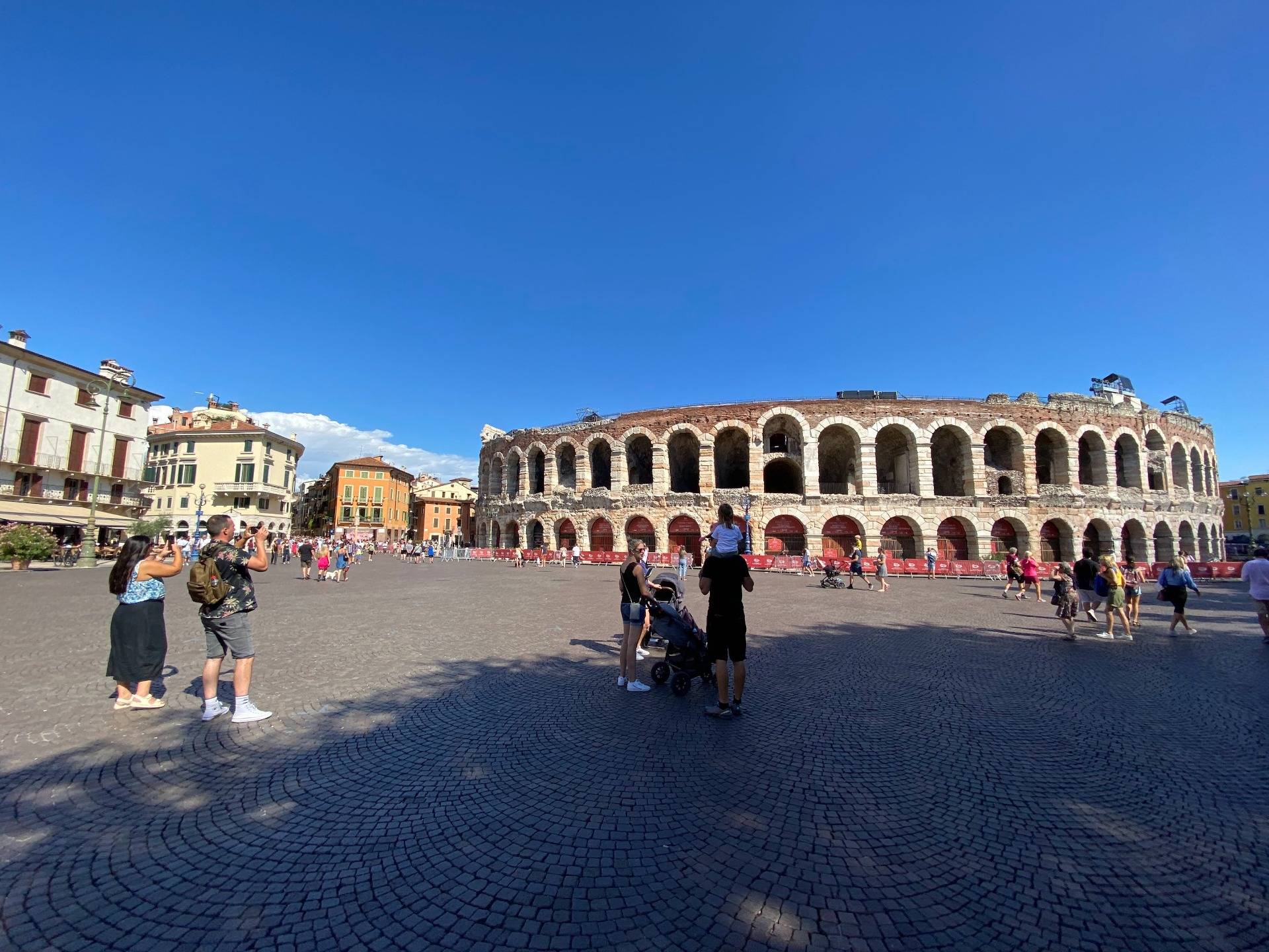 Arena di Verona, a roman amphitheater hosting operas