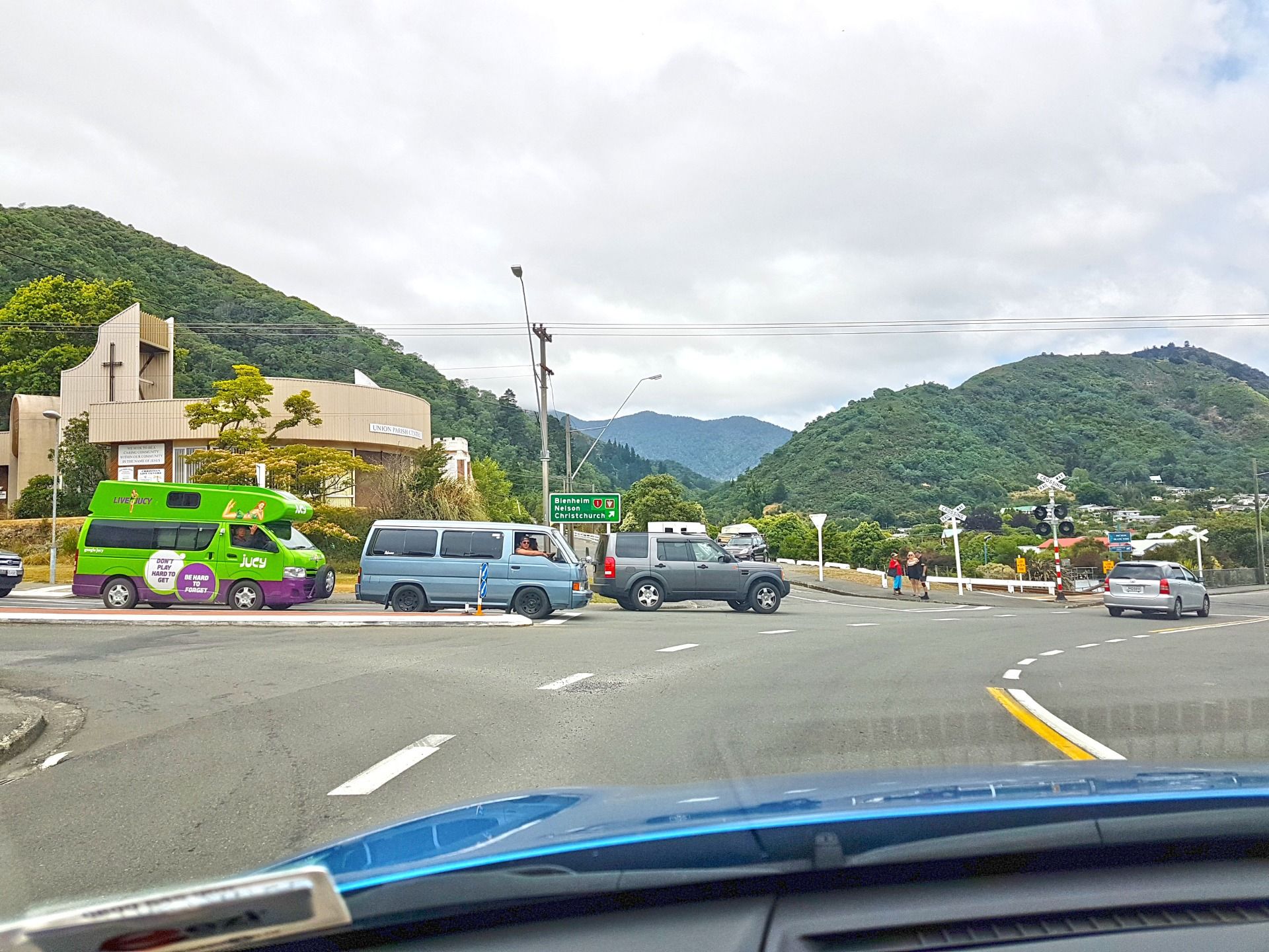 Junction Turn in Picton towards Nelson and Motueka