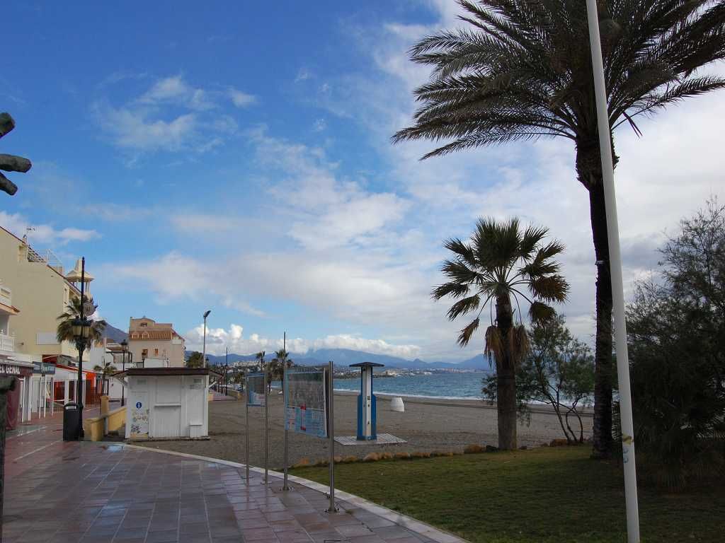 deserted beach promenade