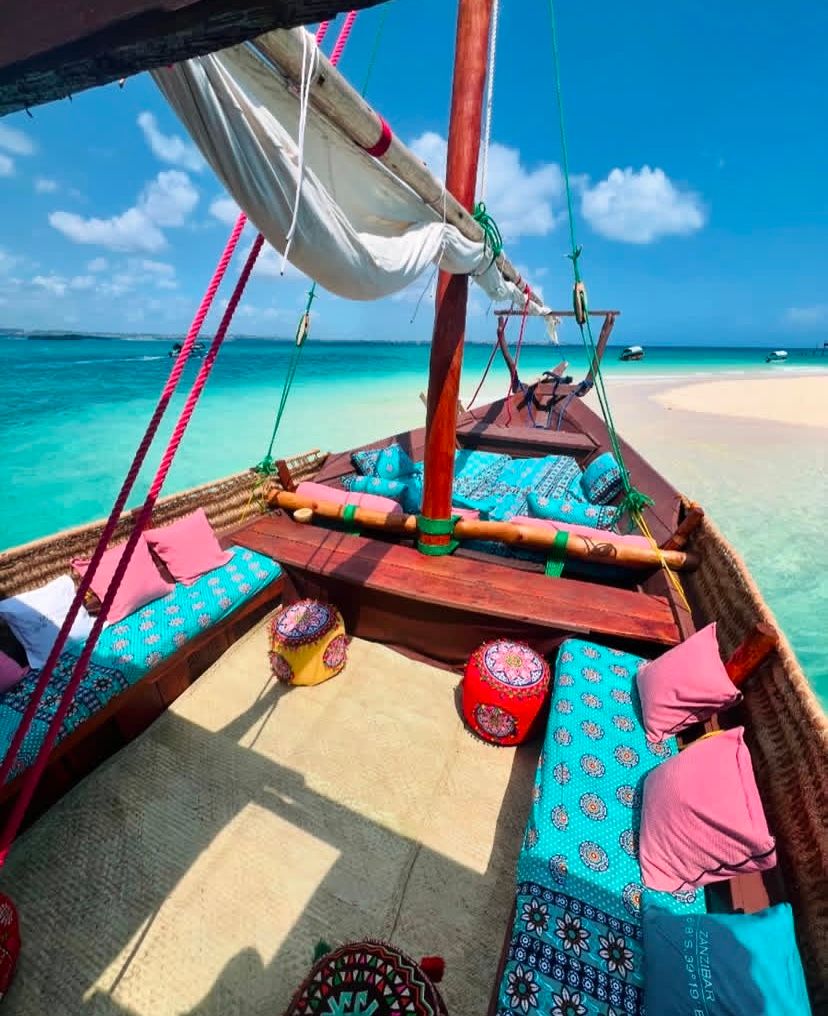 Sun set within dhow