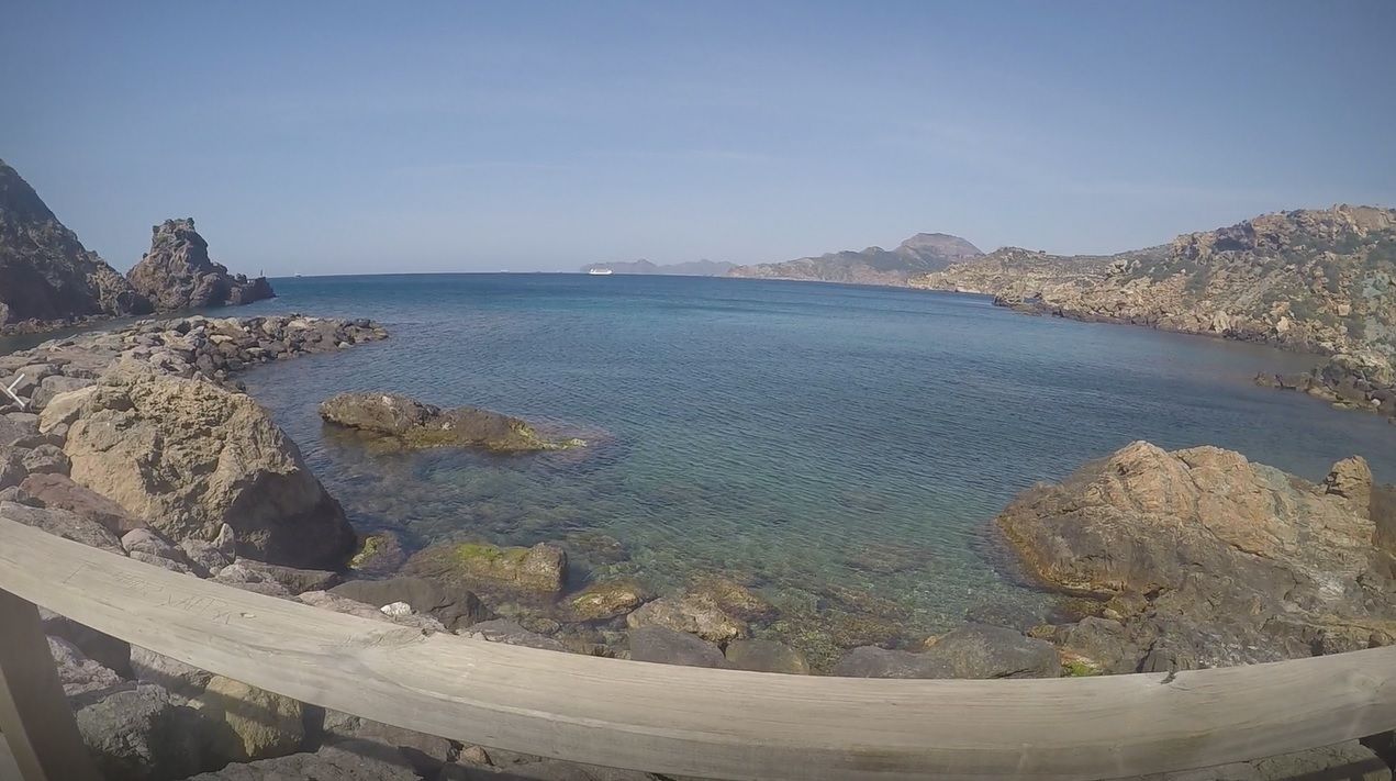 The least frequented area of the cove.