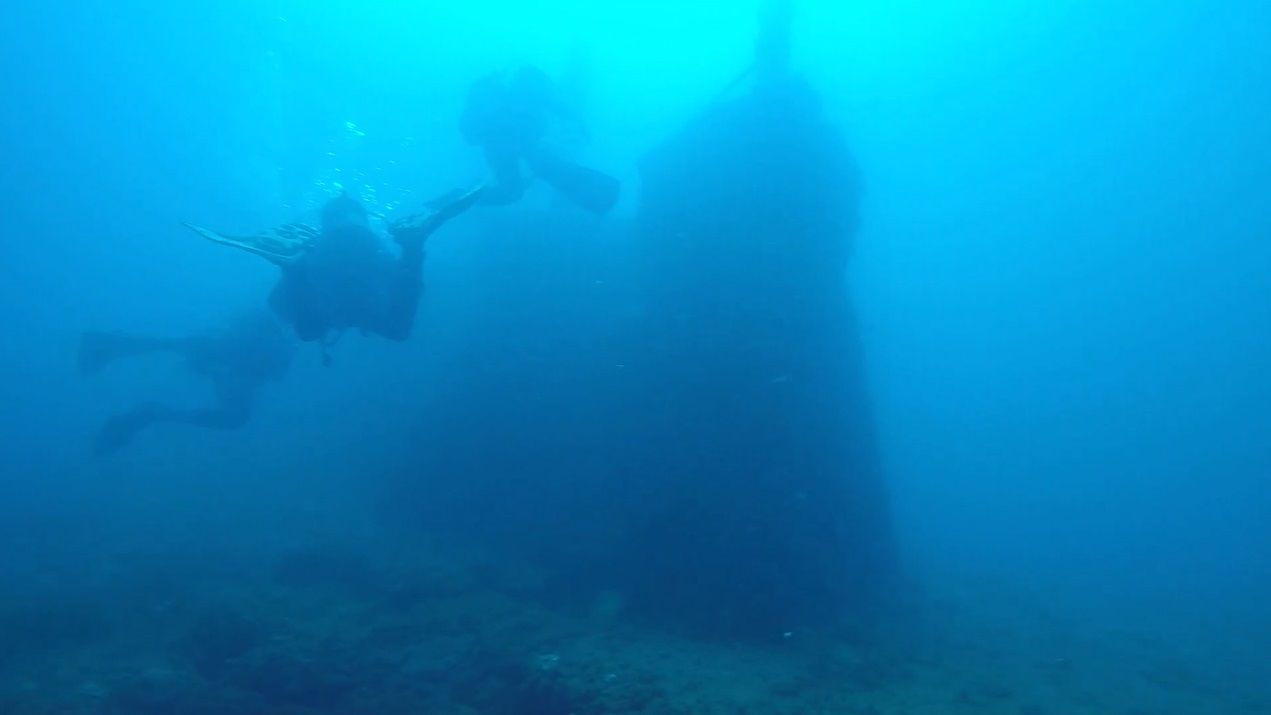Depth ~ 20 meters.