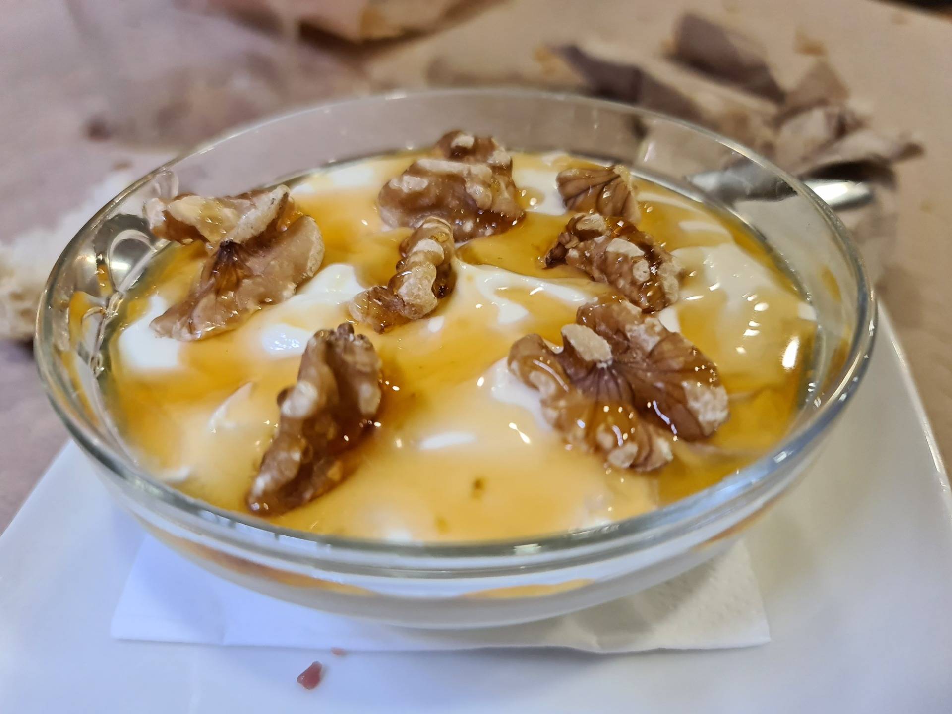 Asturian cottage cheese with honey and walnuts (€5) (1).
