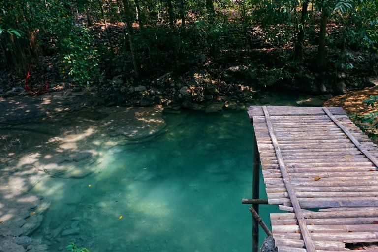 Natural Cliff Walled Pool at Grojogan Lepo