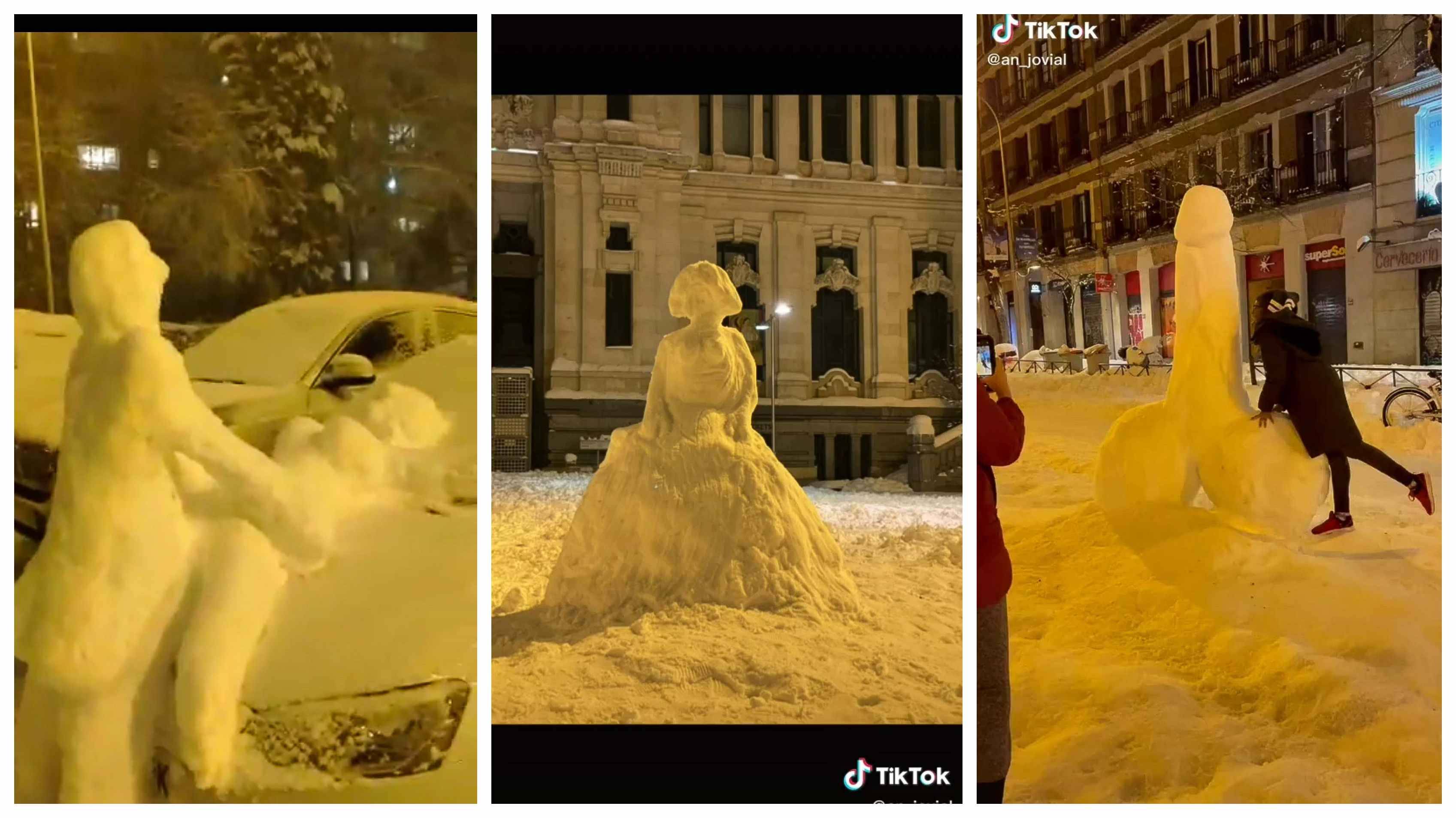 Madrid Heavy Snow Aftermath Ft. Top Fave Tiktok Videos..
