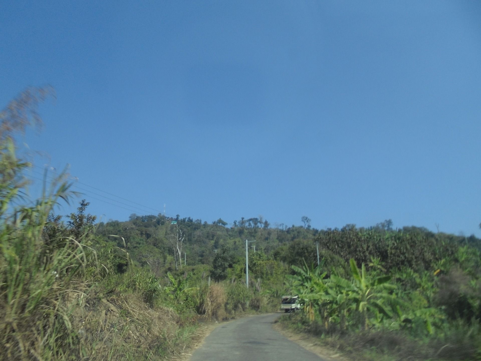 On the way in between the hilly roads