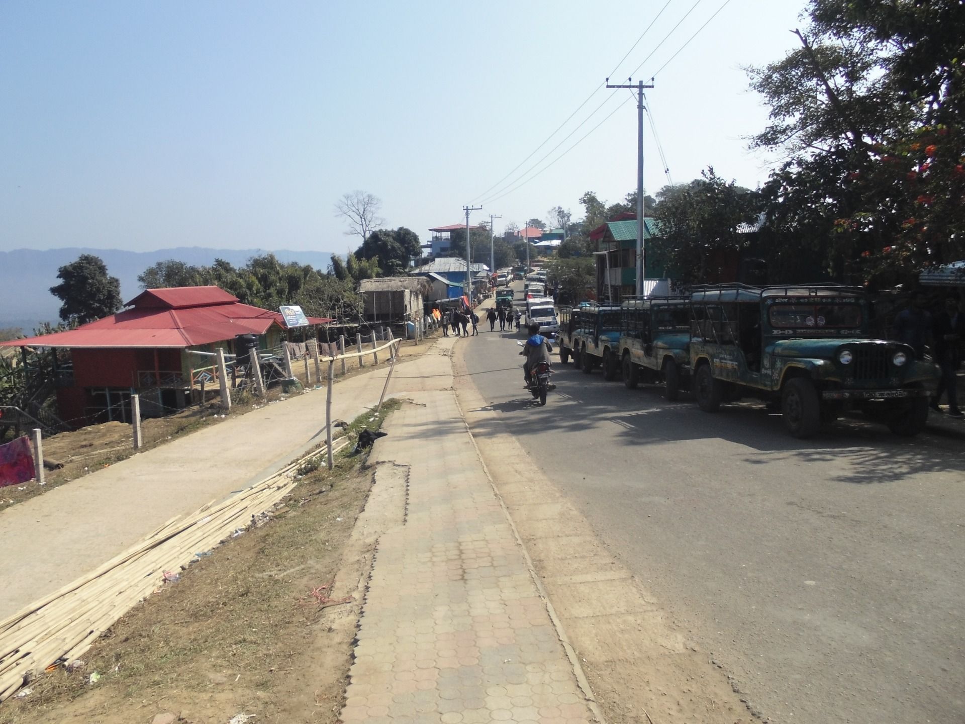 Outside the hotel area