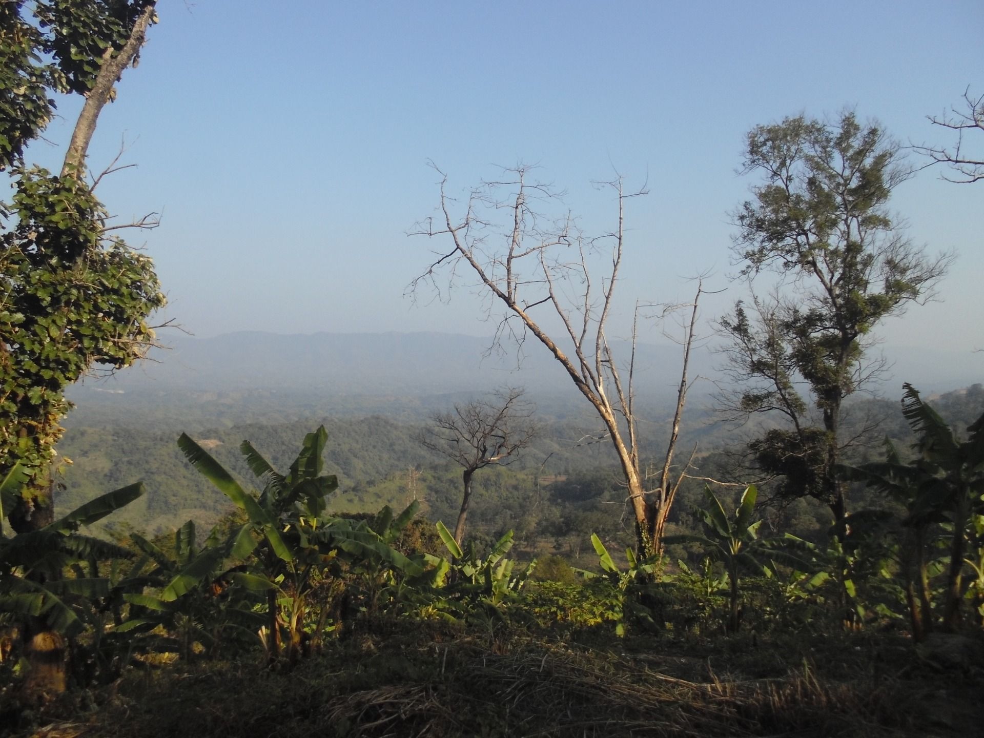 On the way to walking to climbing top most hill