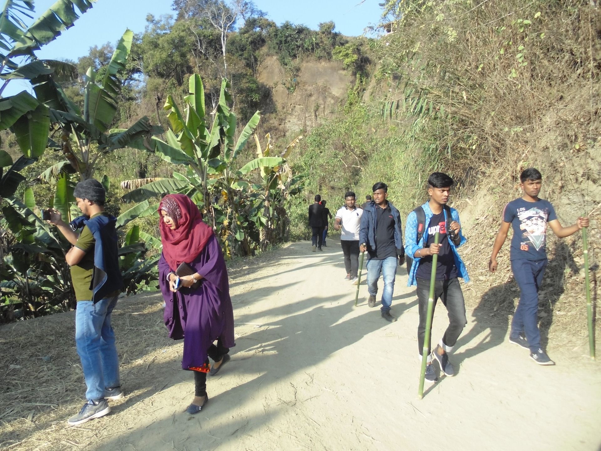 short break while climbing