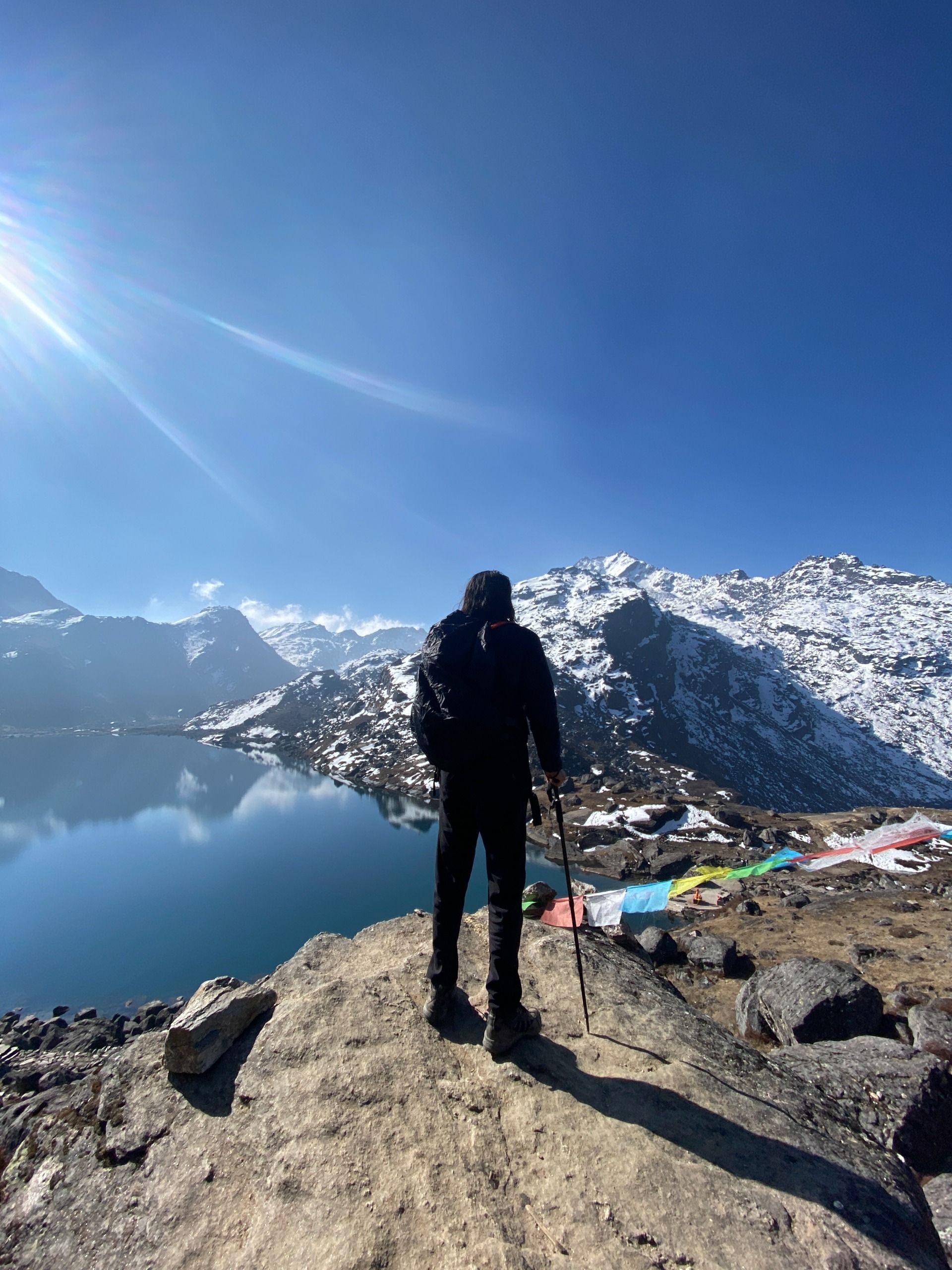 Me facing the holy lake