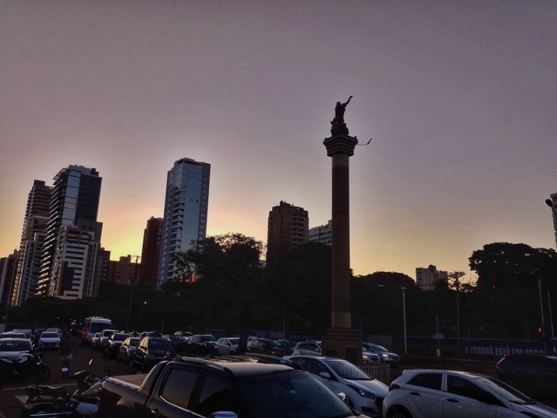 Checking out the amazing architecture of the cathedral in Maringá, Brasil