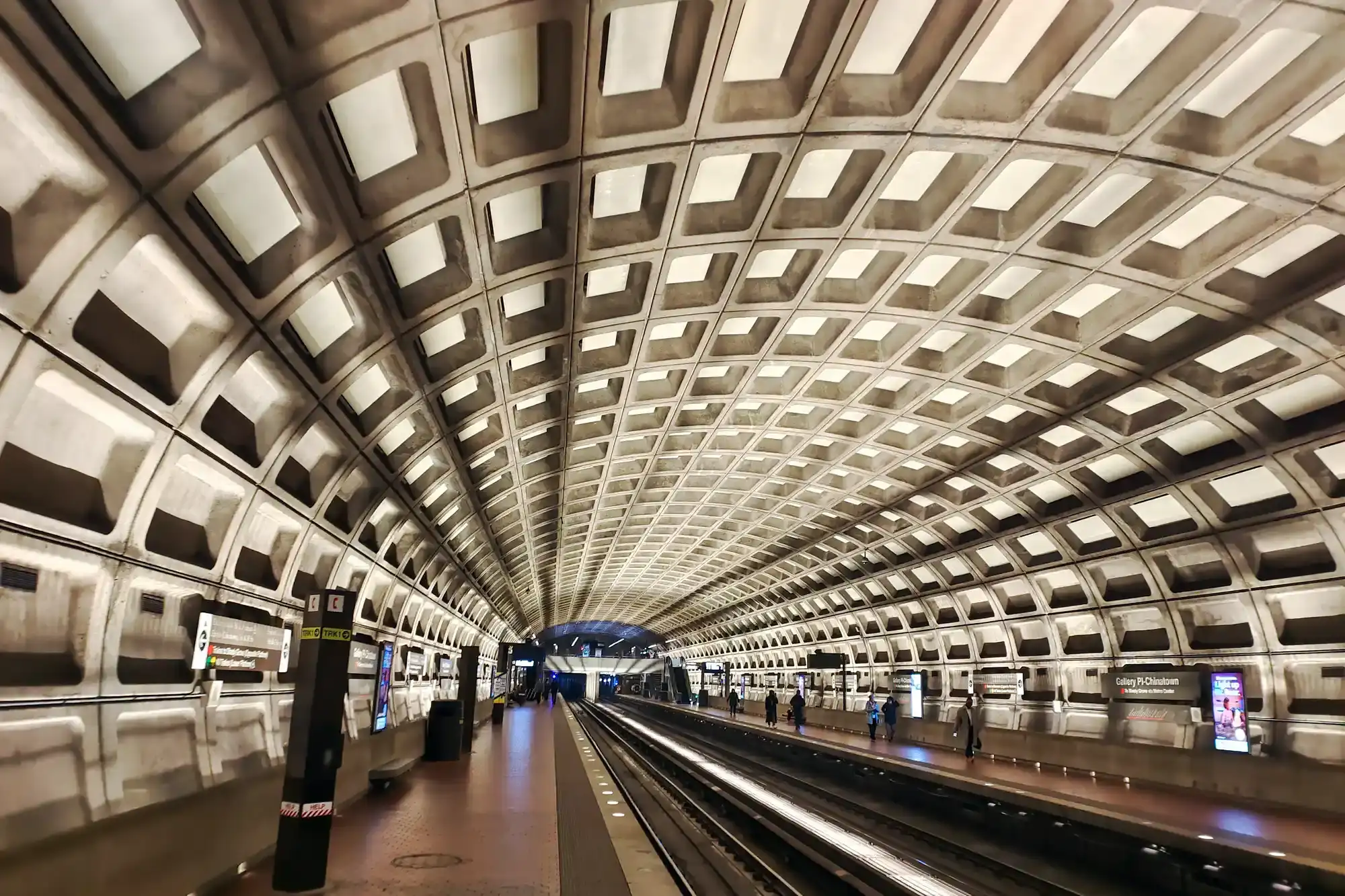 Taking the Metro in Washington DC