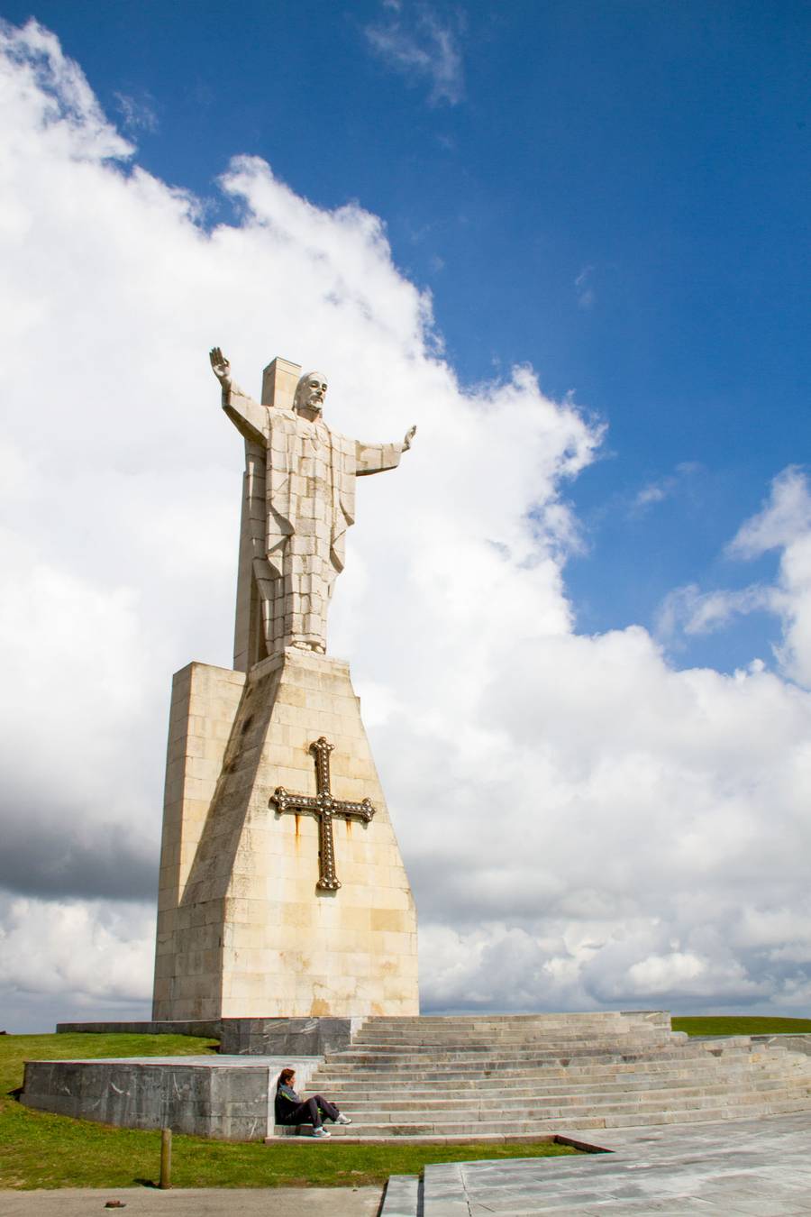 Jesus on top of Mount Naranco