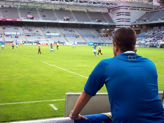 Real Oviedo in the Carlos Tartiere Stadium
