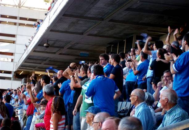 Real Oviedo in the Carlos Tartiere Stadium