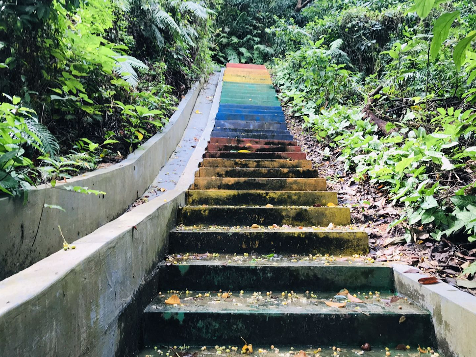 Chadong, found a hidden rainbow stair