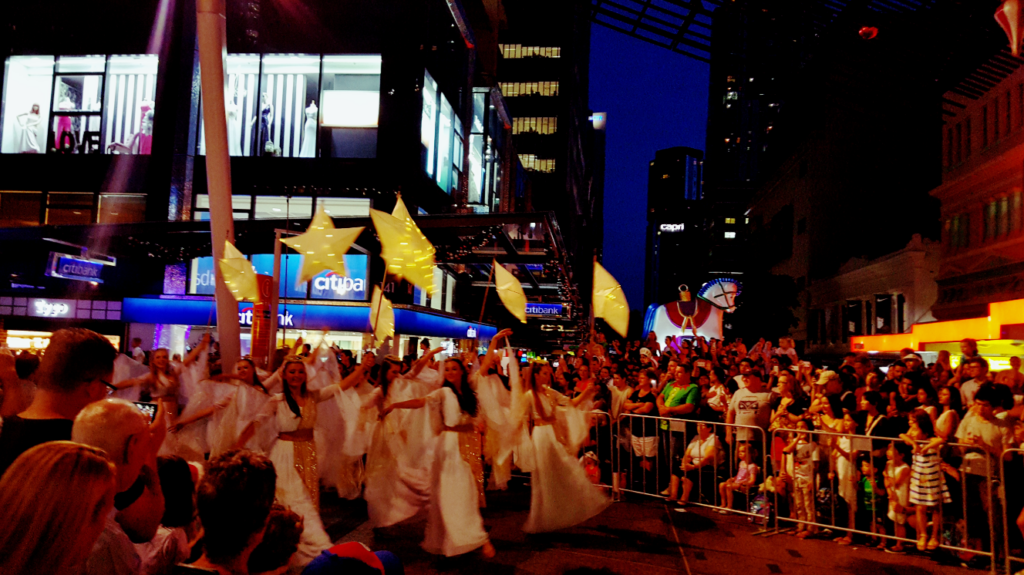 Join a Christmas parade in Brisbane