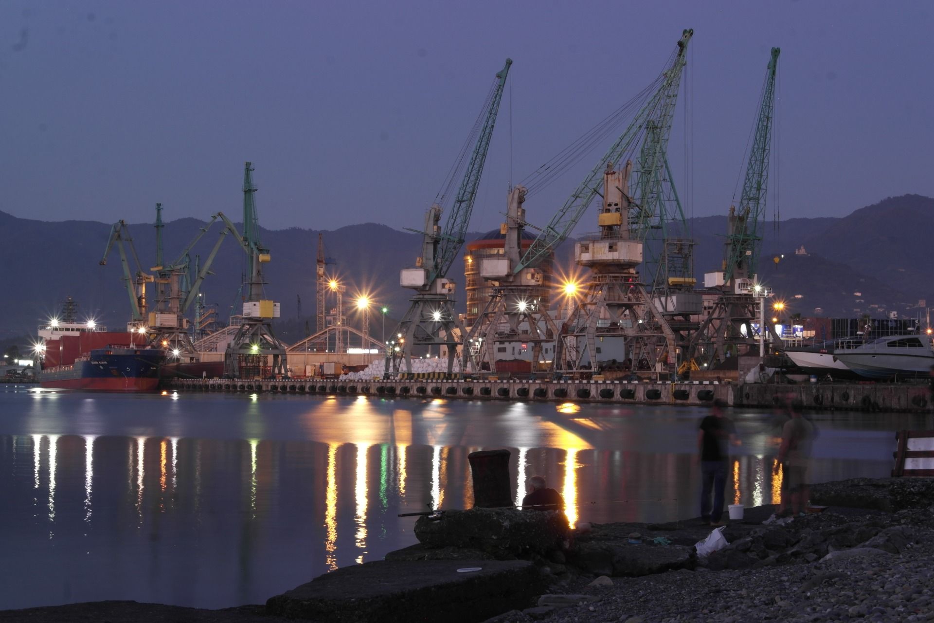 The night is coming to Batumi.