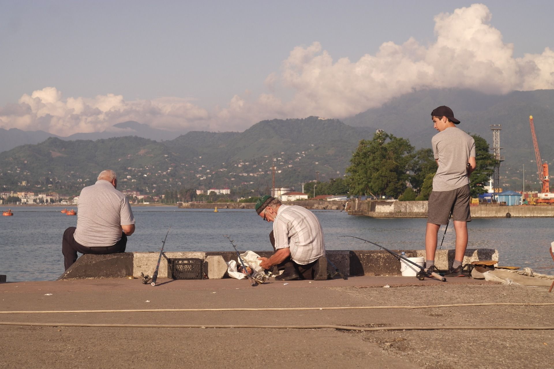 Old and young, they are all sharing the same goal.