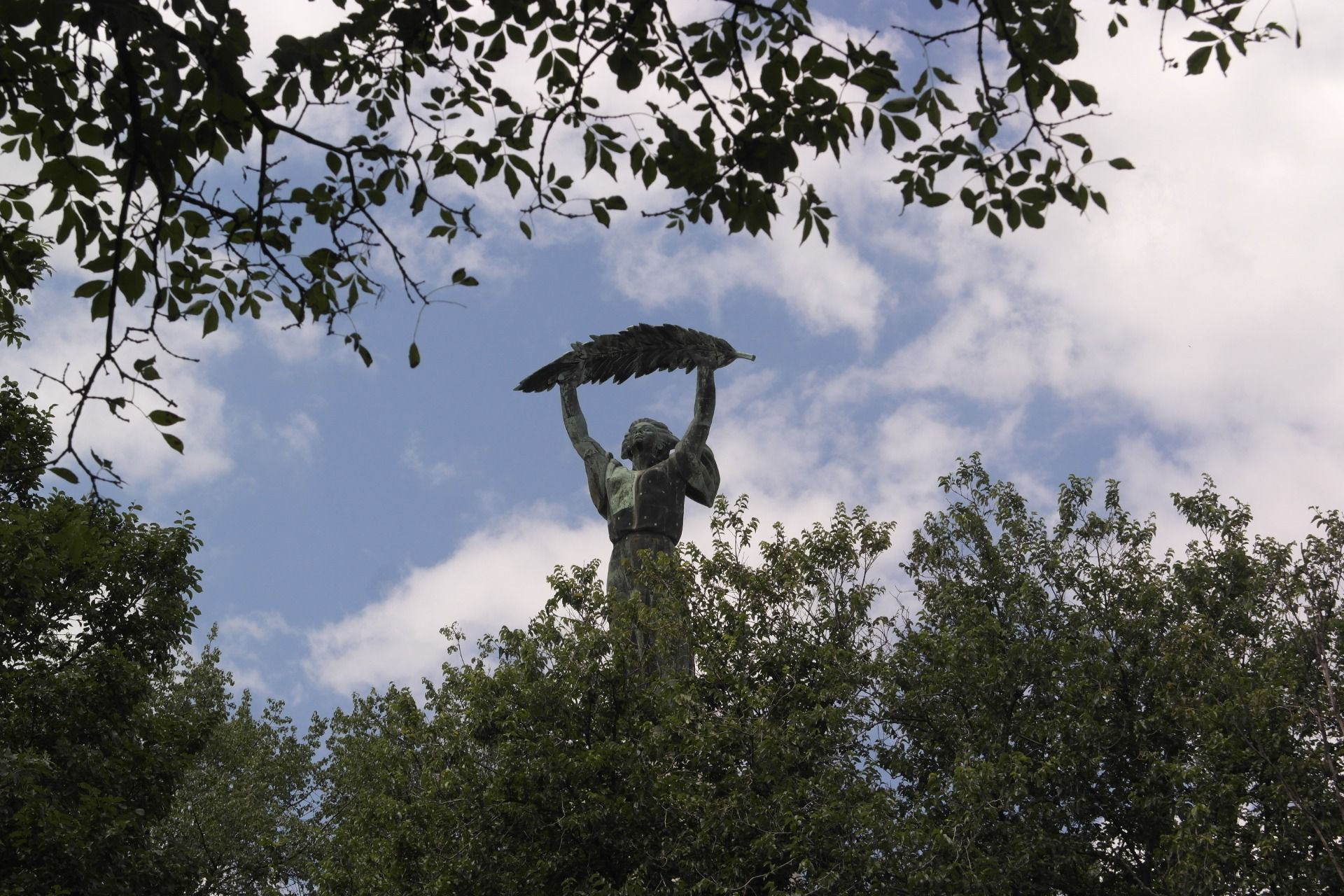 The statue of Hungarian Liberty [well, that is just my uneducated guess]