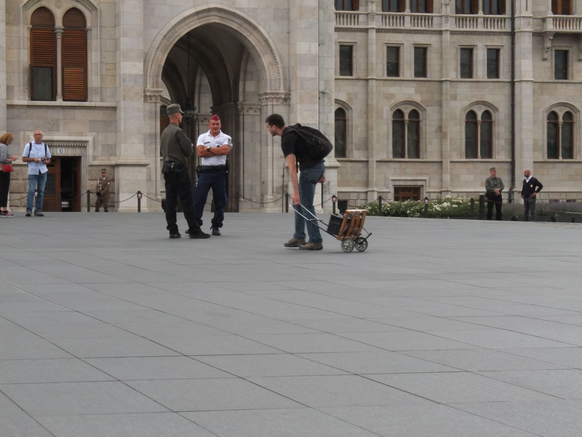 Watch out I have a gun, you peasant.