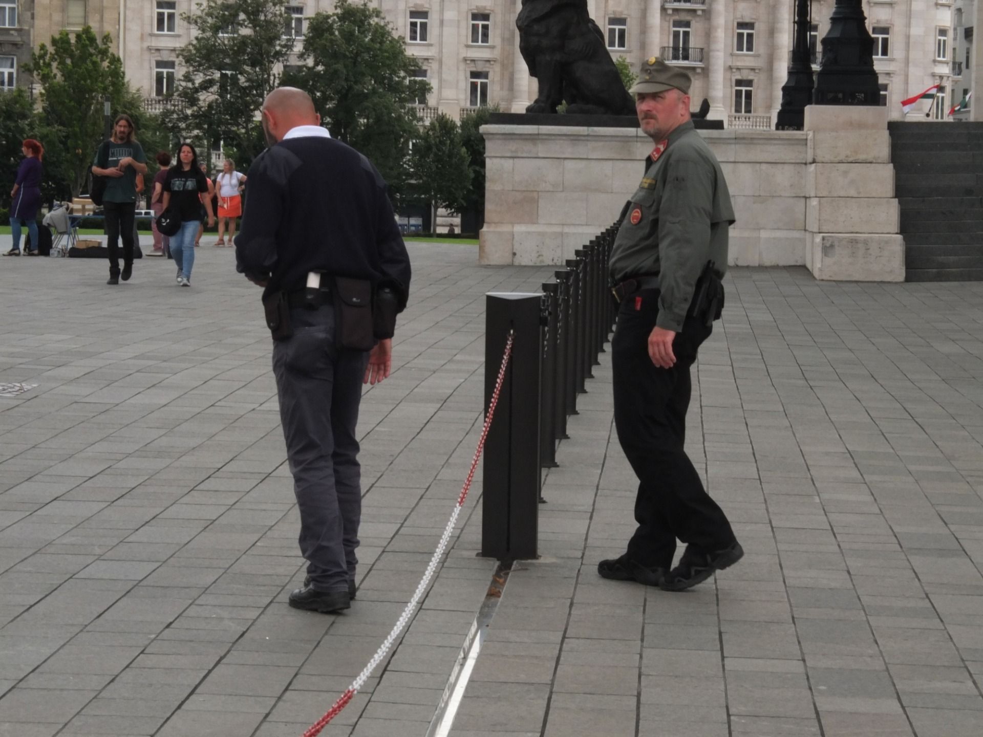 Can’t be more stereotypical security guy.