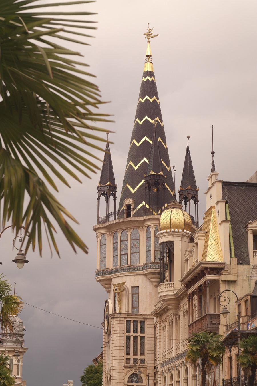 Almost magical city square, with typical ”before the storm” sky.