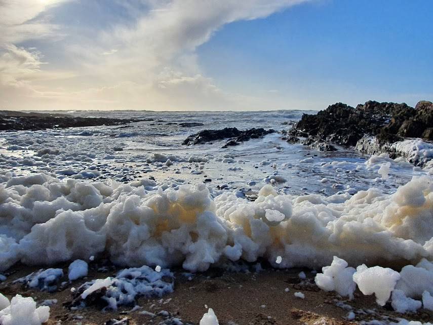 Sea Foam at Croyde Bay, Devon