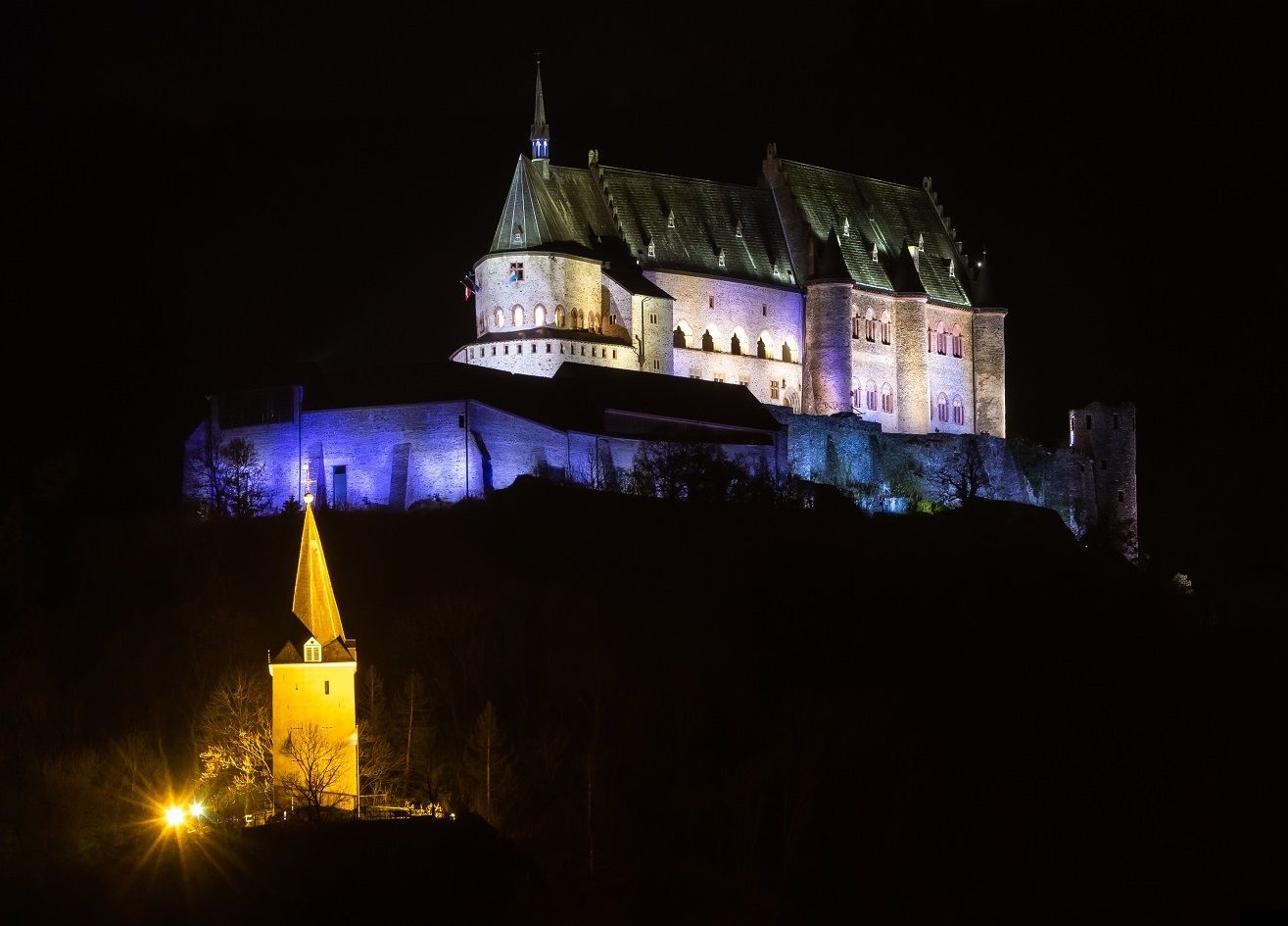 Vianden Castle and church!