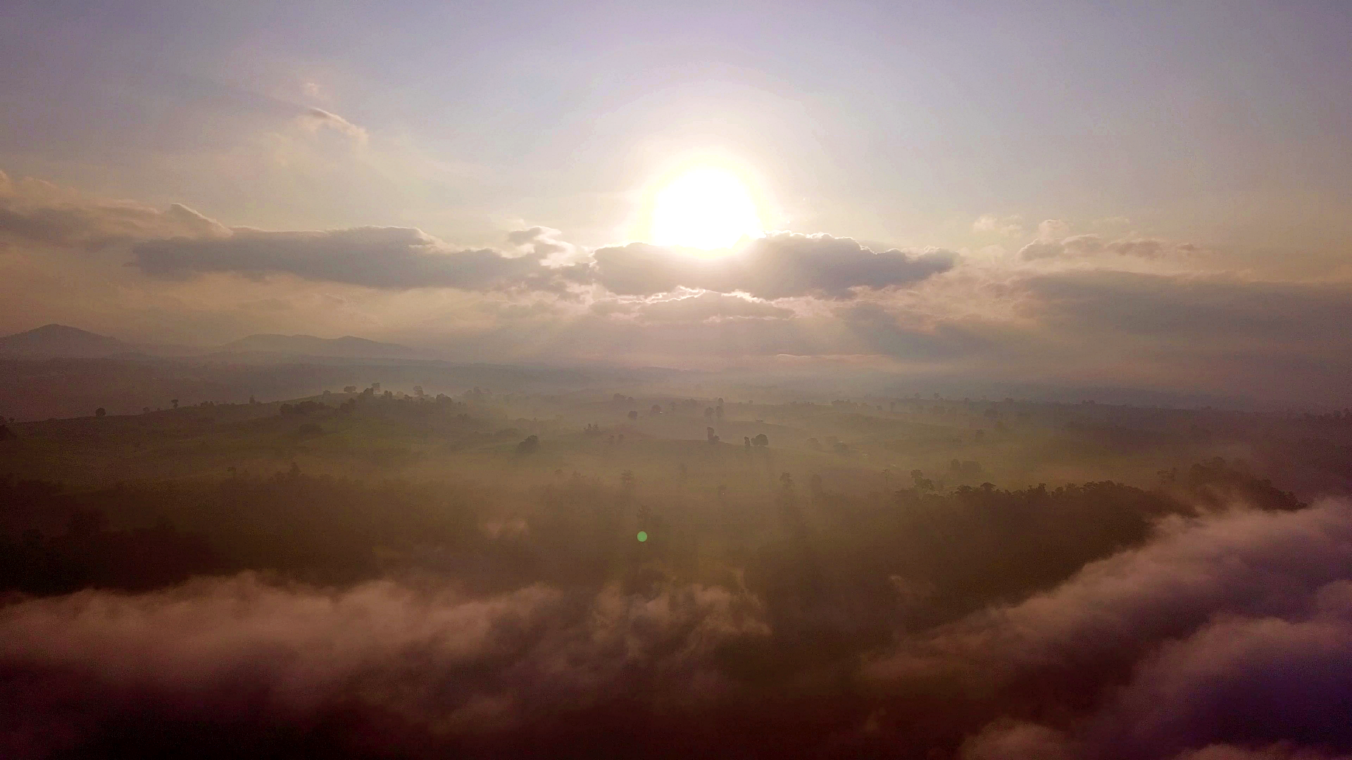 [ Thailand ] 🌞 Sunrise in 4K on the hilly landscape of Phop Phra 🌄