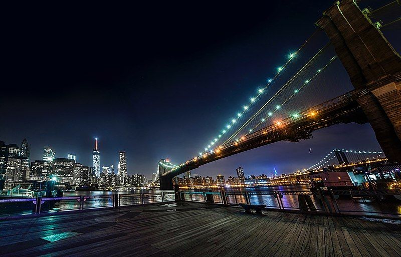 Down Under Manhattan Bridge Overpass,NYC