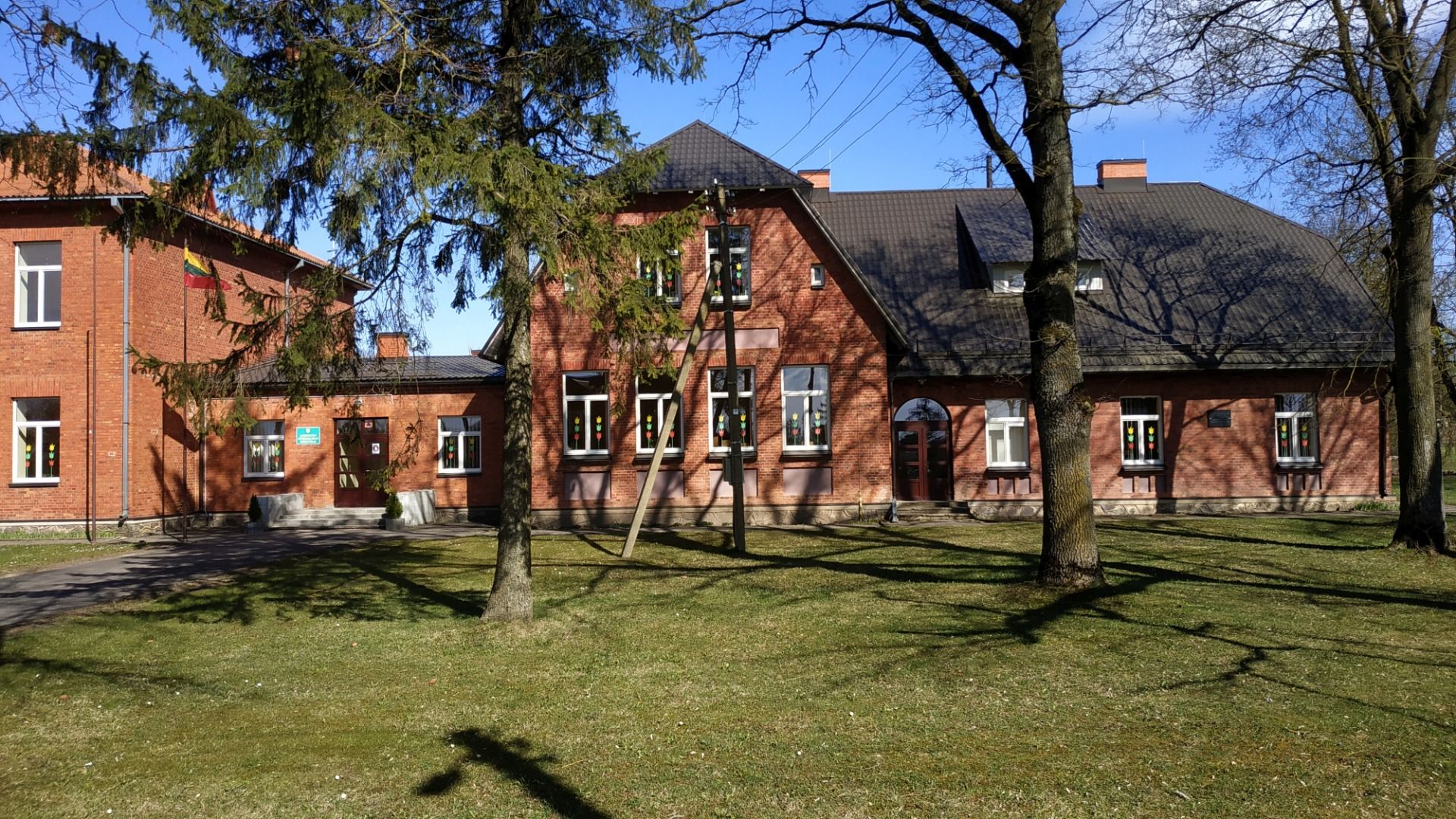 The first building of Linkuva Gymnasium