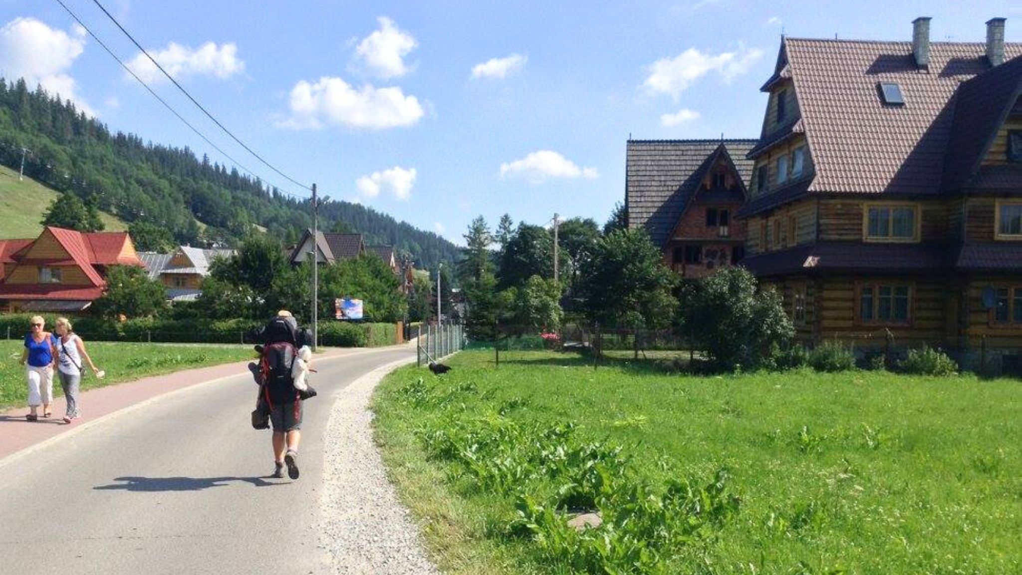 Kamile and Kevin the Bear on their way to Slovakia